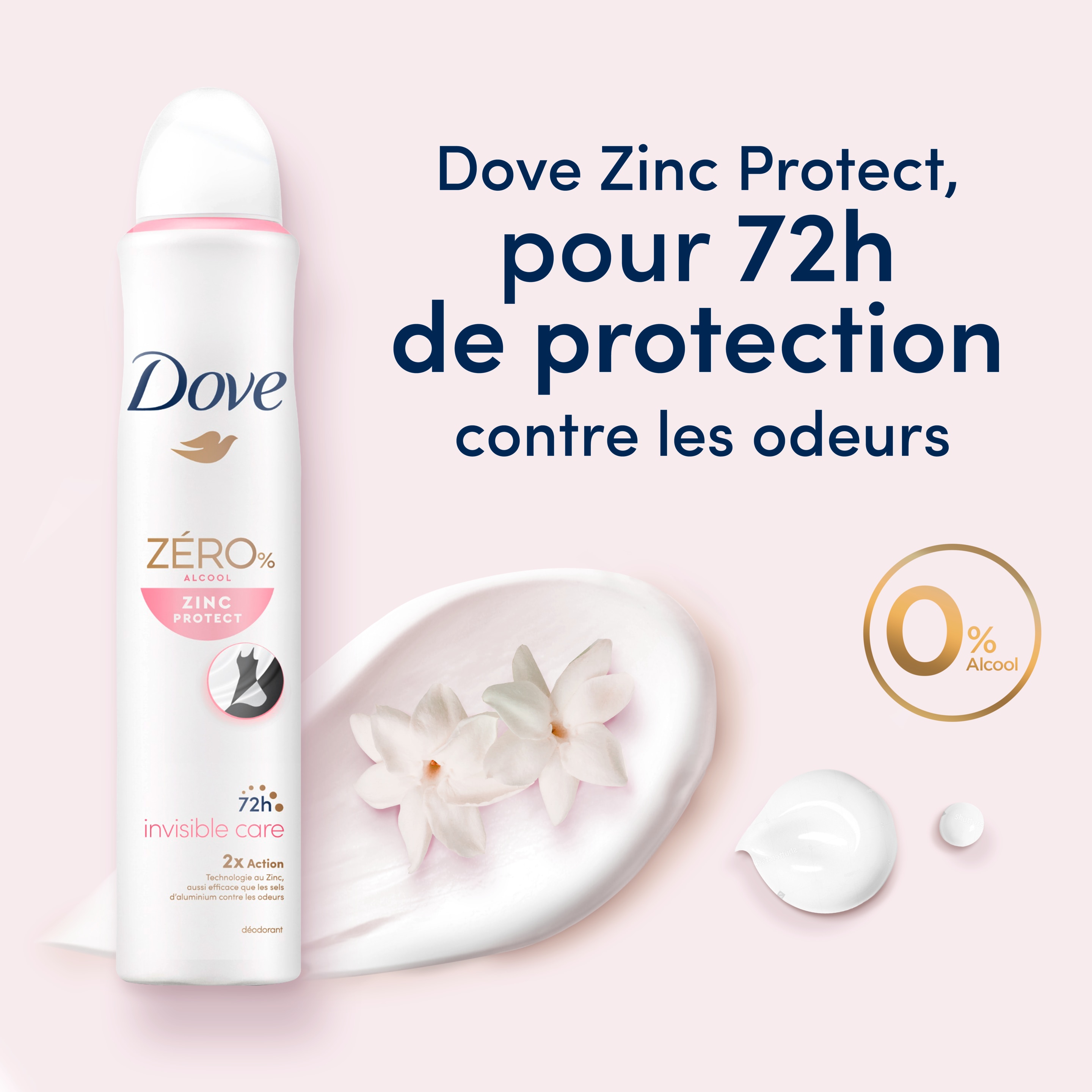 Déodorant Spray Invisible Care 0% Alcool 200ml