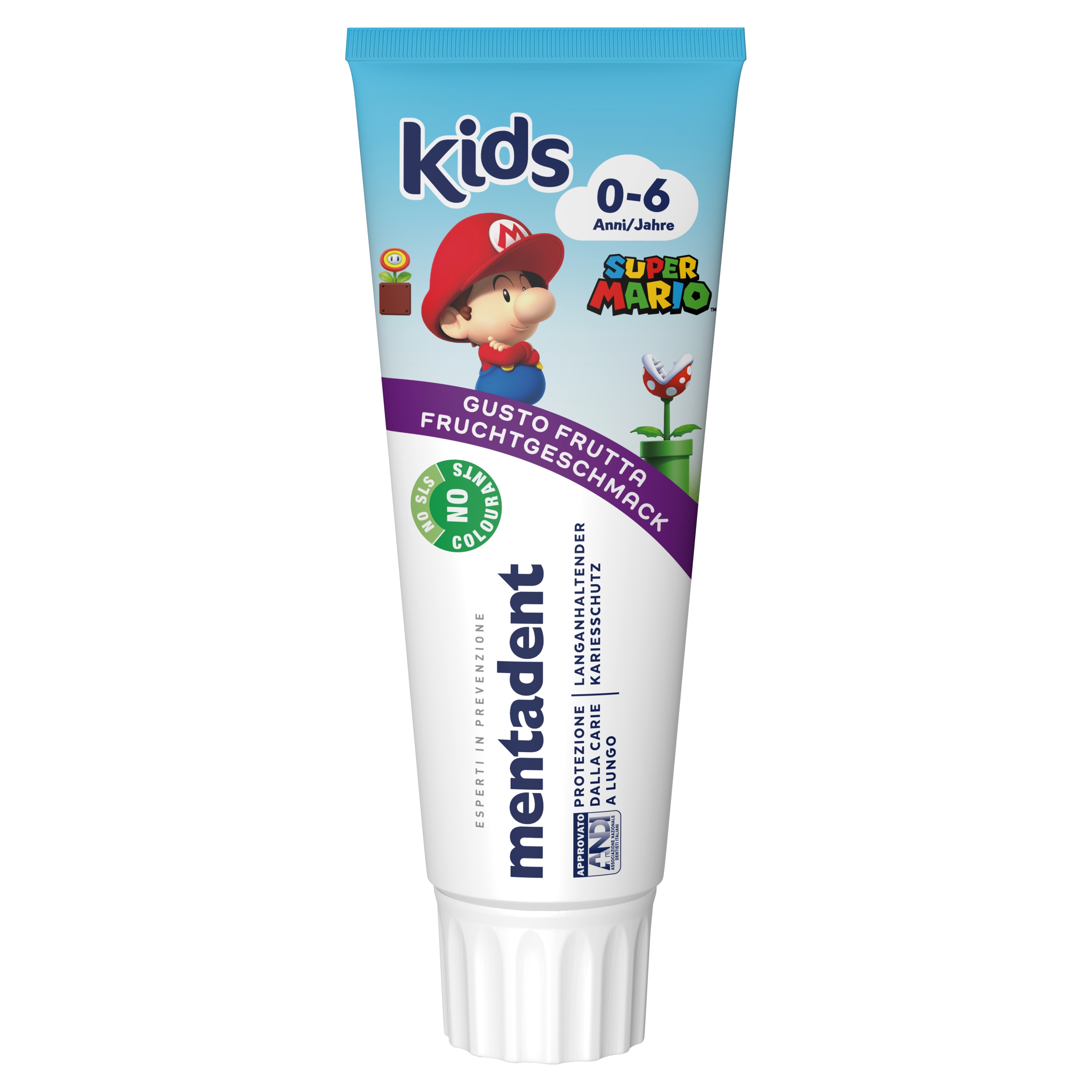 MENTADENT Dentifricio Kids 0-6 Anni Gusto Frutta