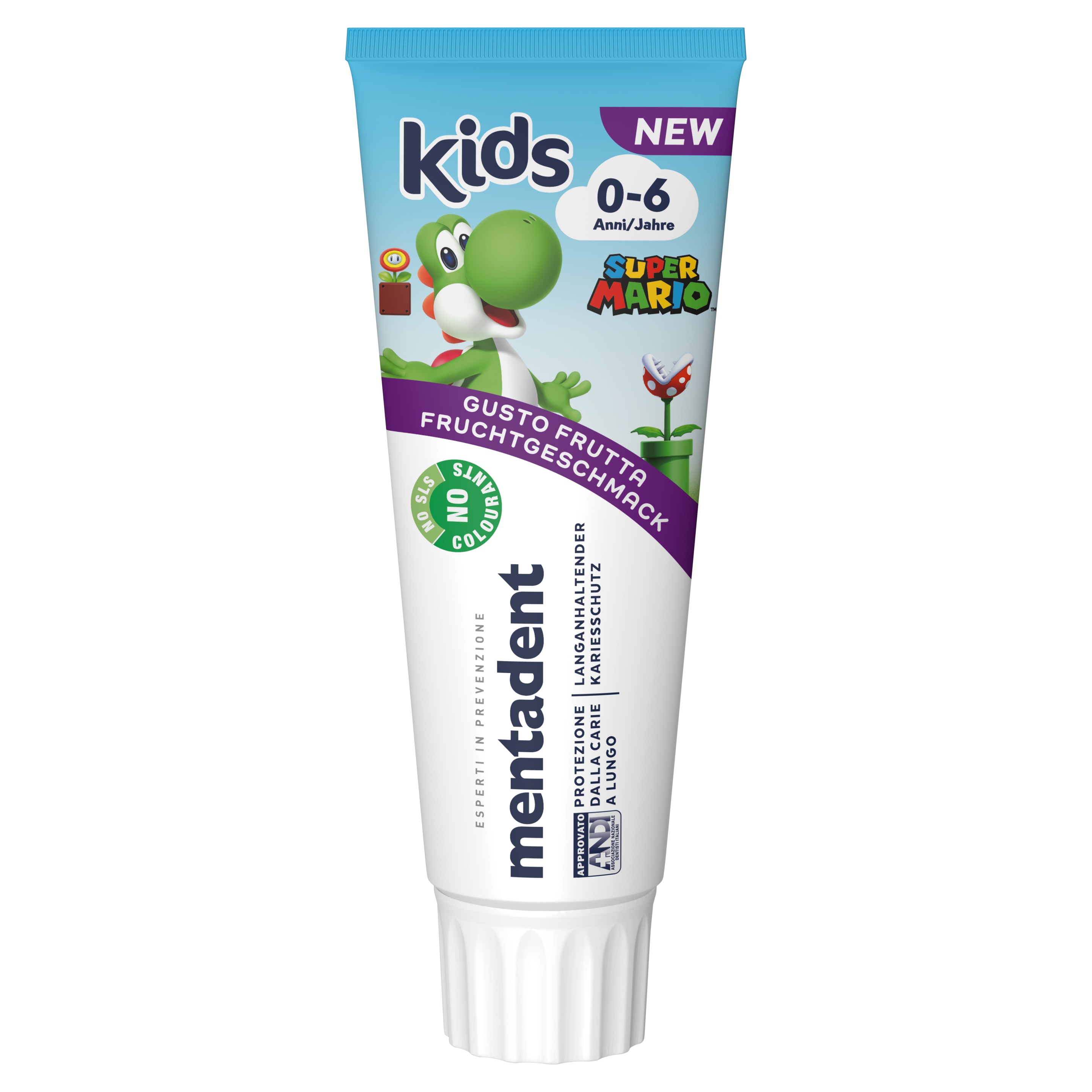 MENTADENT Dentifricio Kids 0-6 Anni Gusto Frutta