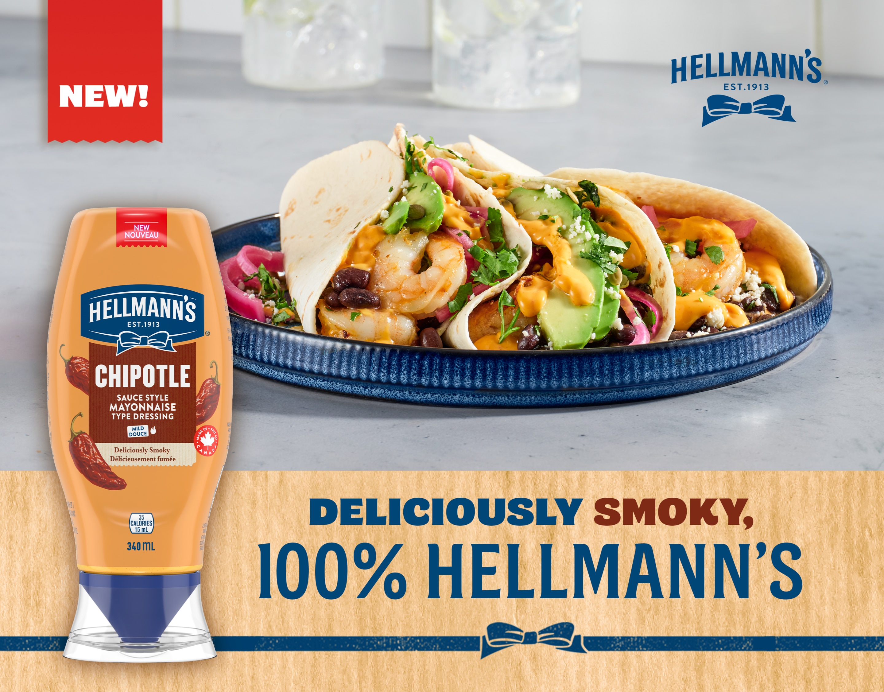 Hellnann's real jar and Hellmann's real squeeze packshot