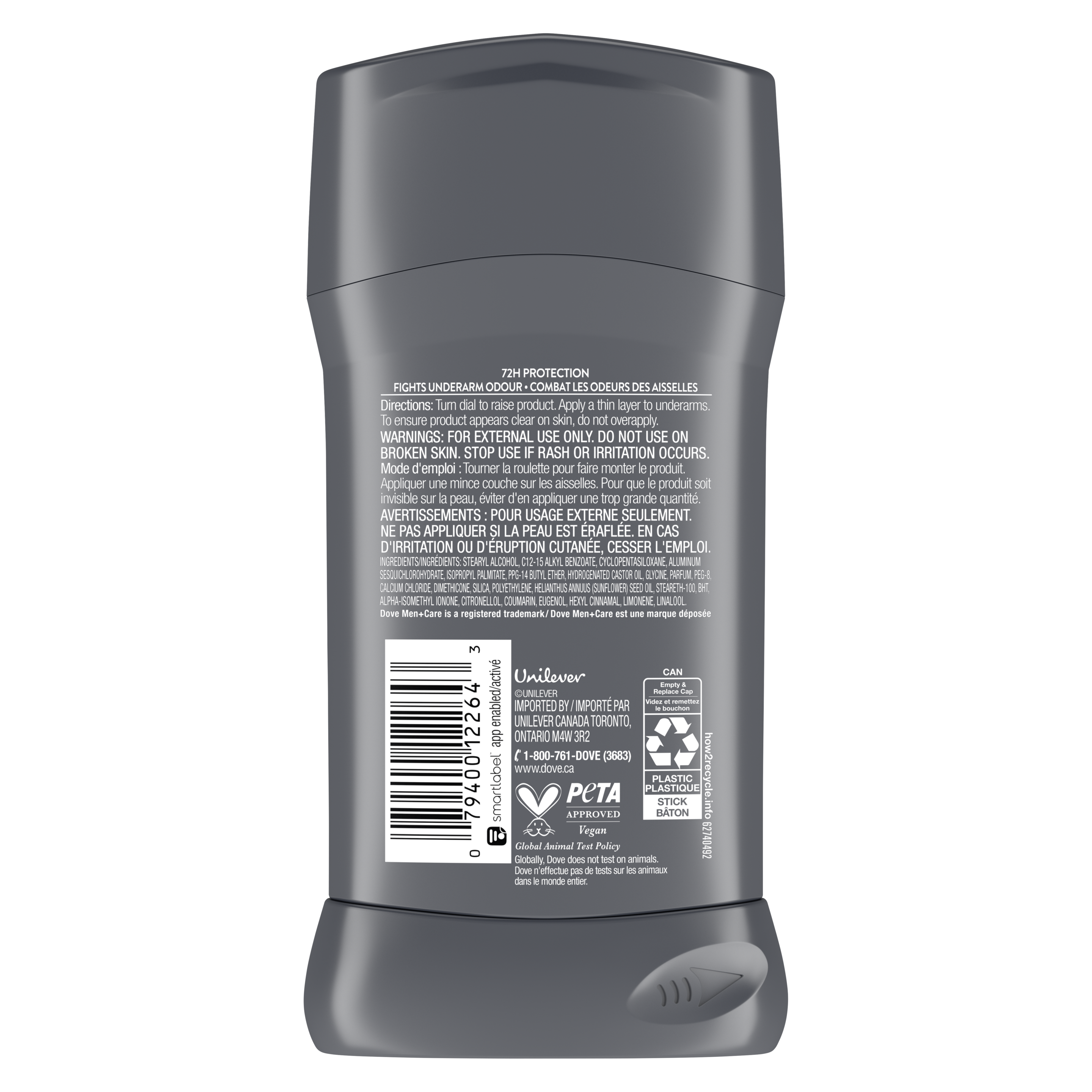 Men+Care Extra Fresh Antiperspirant Stick 76g Back