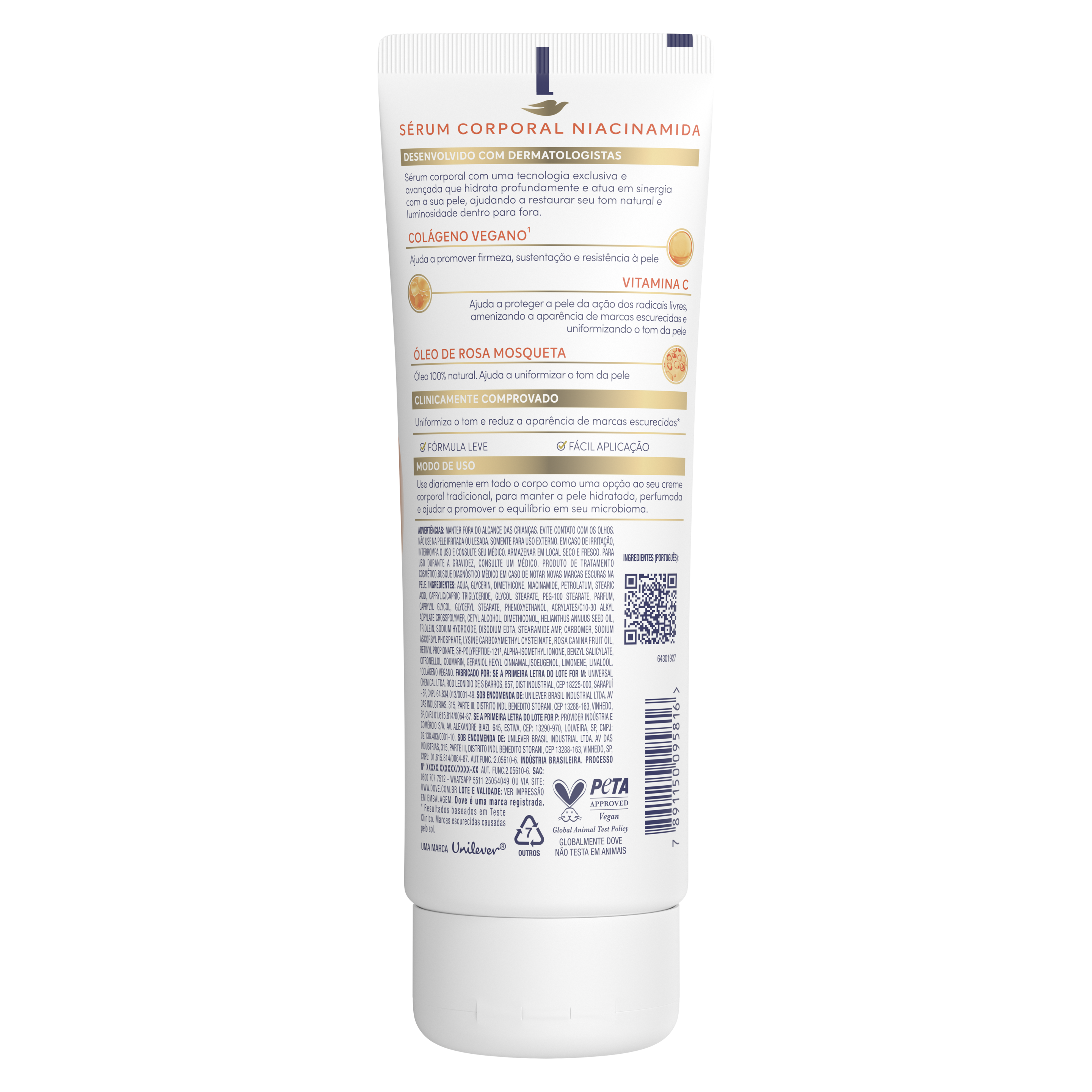 Sérum Corporal Dove Niacinamida + Uniformizador 180 ML