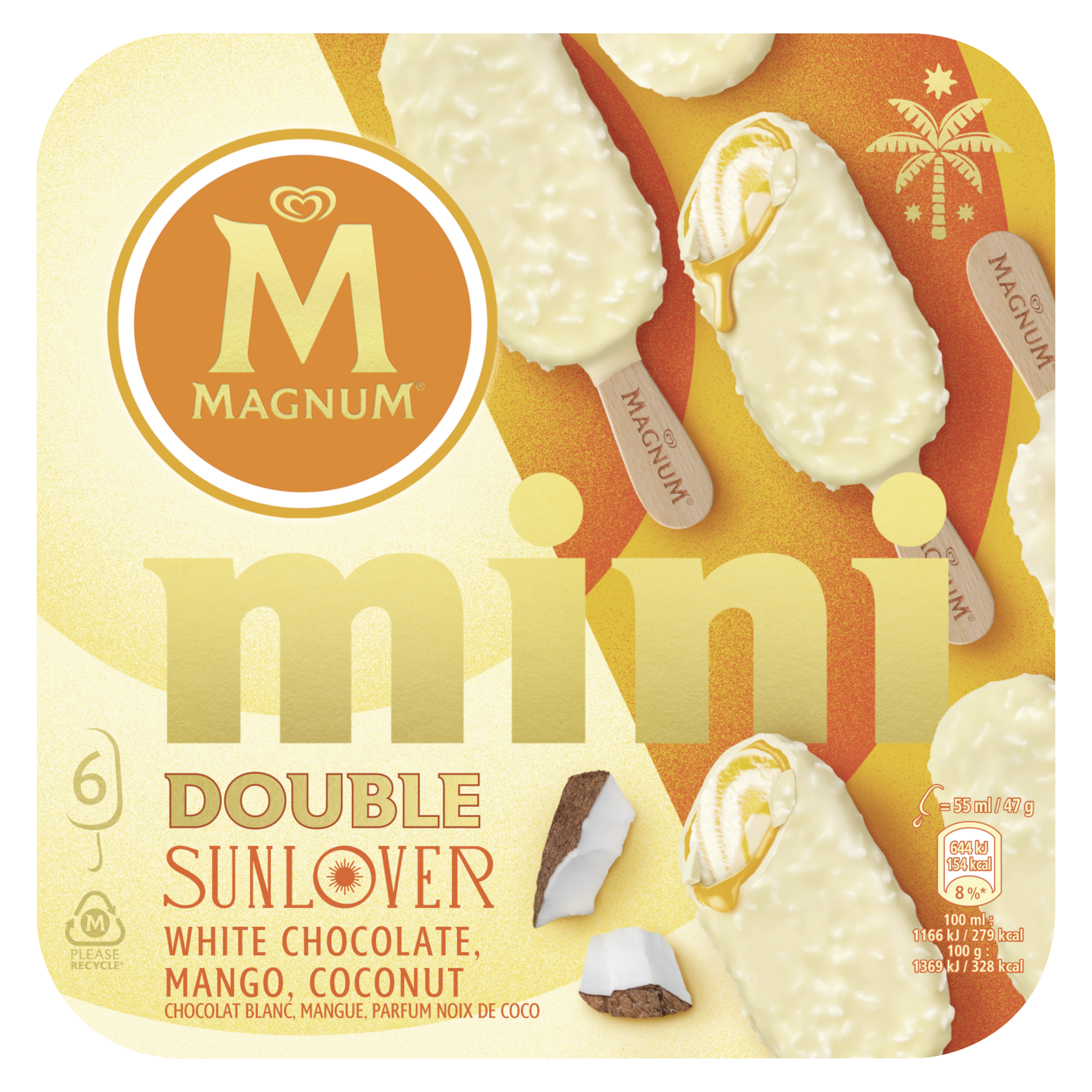 Magnum Mini Double Sunlover x6