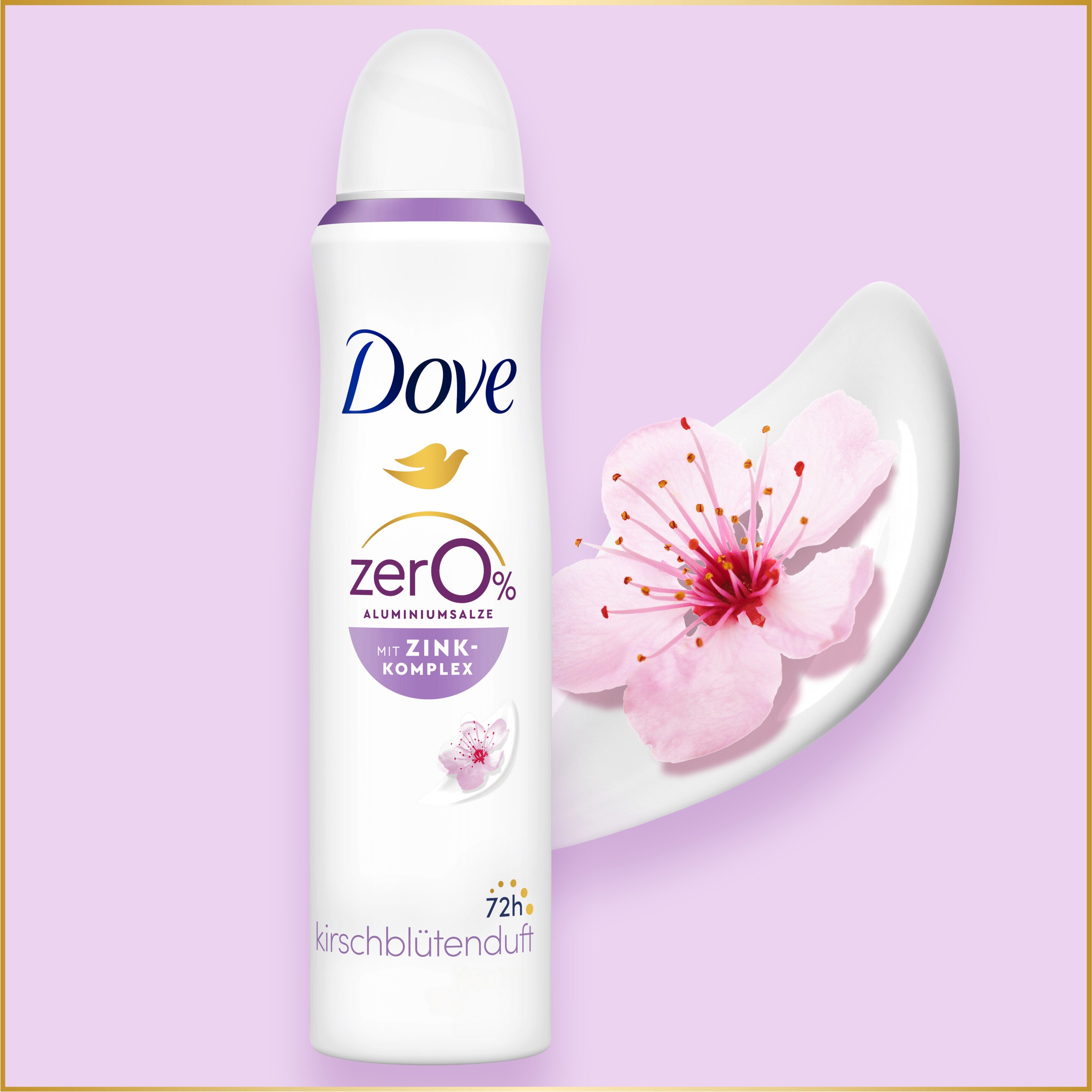 Kirschblütenduft 0% Aluminiumsalze mit Zink-Komplex Deodorant Spray