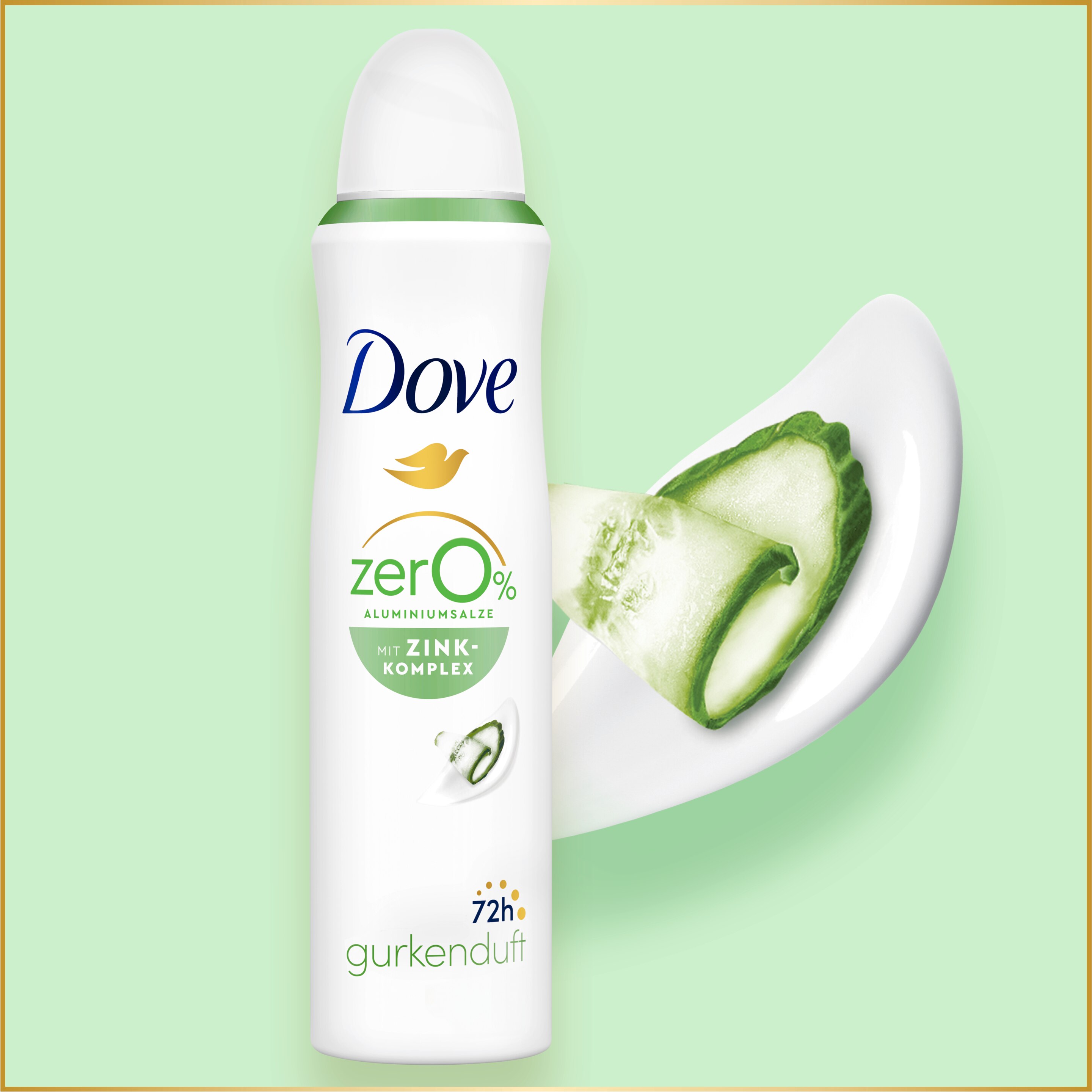Gurkenduft 0% Aluminiumsalze mit Zink-Komplex Deodorant Spray
