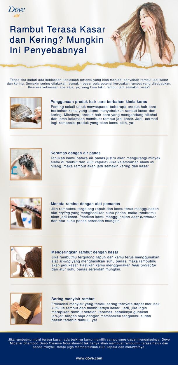 Bagaimana Rambut Bisa Jadi Kasar dan Kering