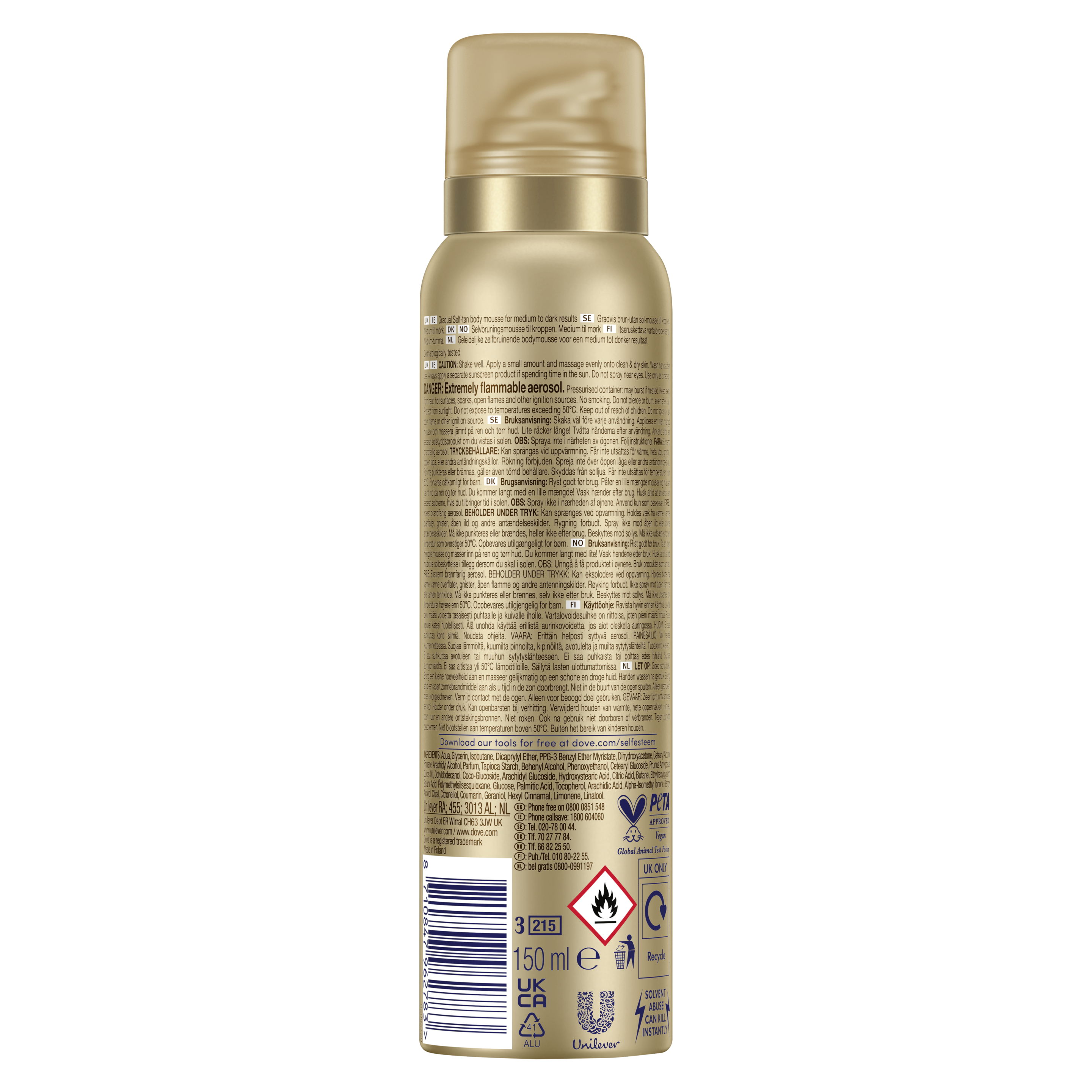Pianka samoopalająca Dove Summer Revived 150 ml