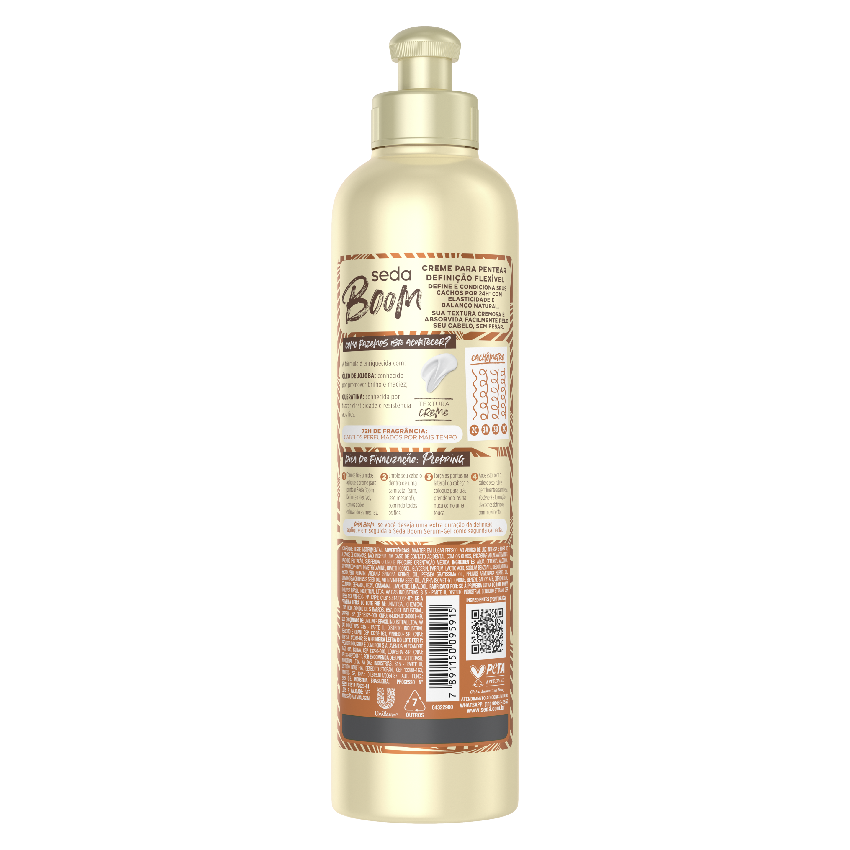 Creme de pentear Seda Boom Definição Flexível