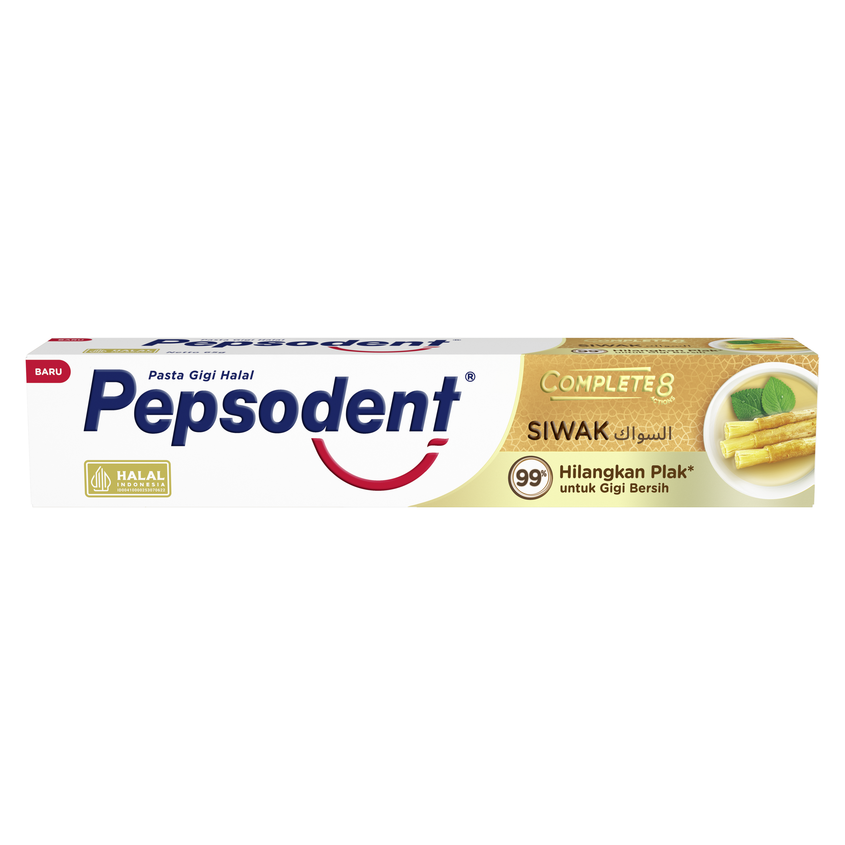 Pasta Gigi Pepsodent Complete 8 Siwak 65g