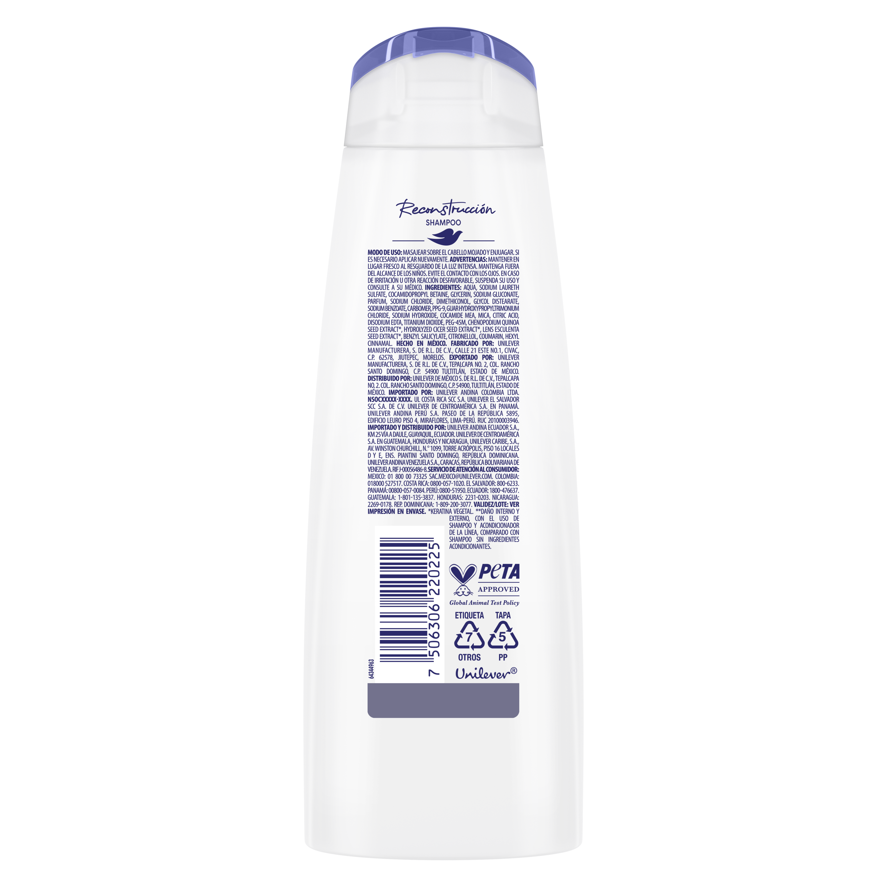DOVE SH RECONSTRUCCION 12X350ML