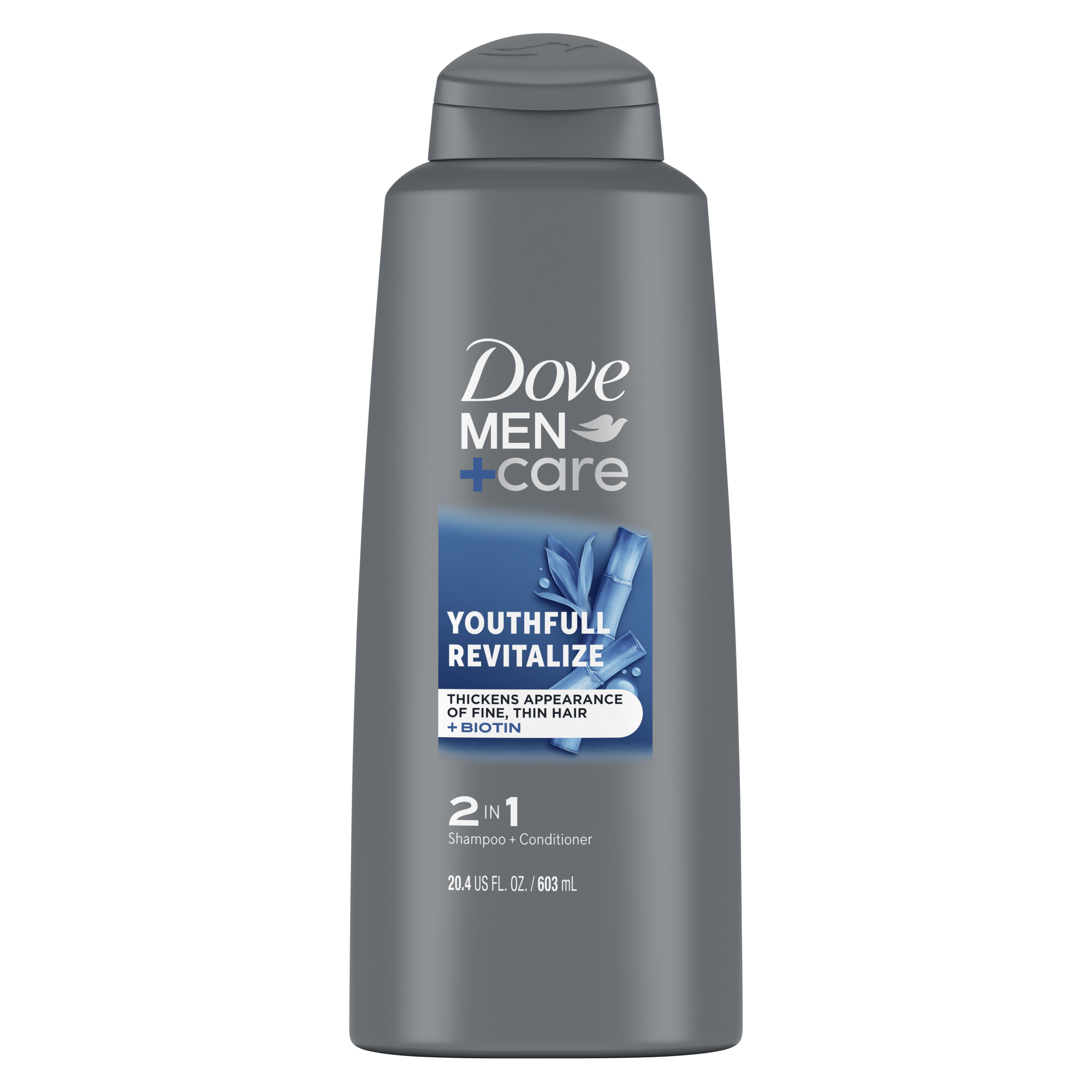 Dove Men+Care Youthfull Revitalize 2in1 Shampoo + Conditioner 20.4 oz BOP