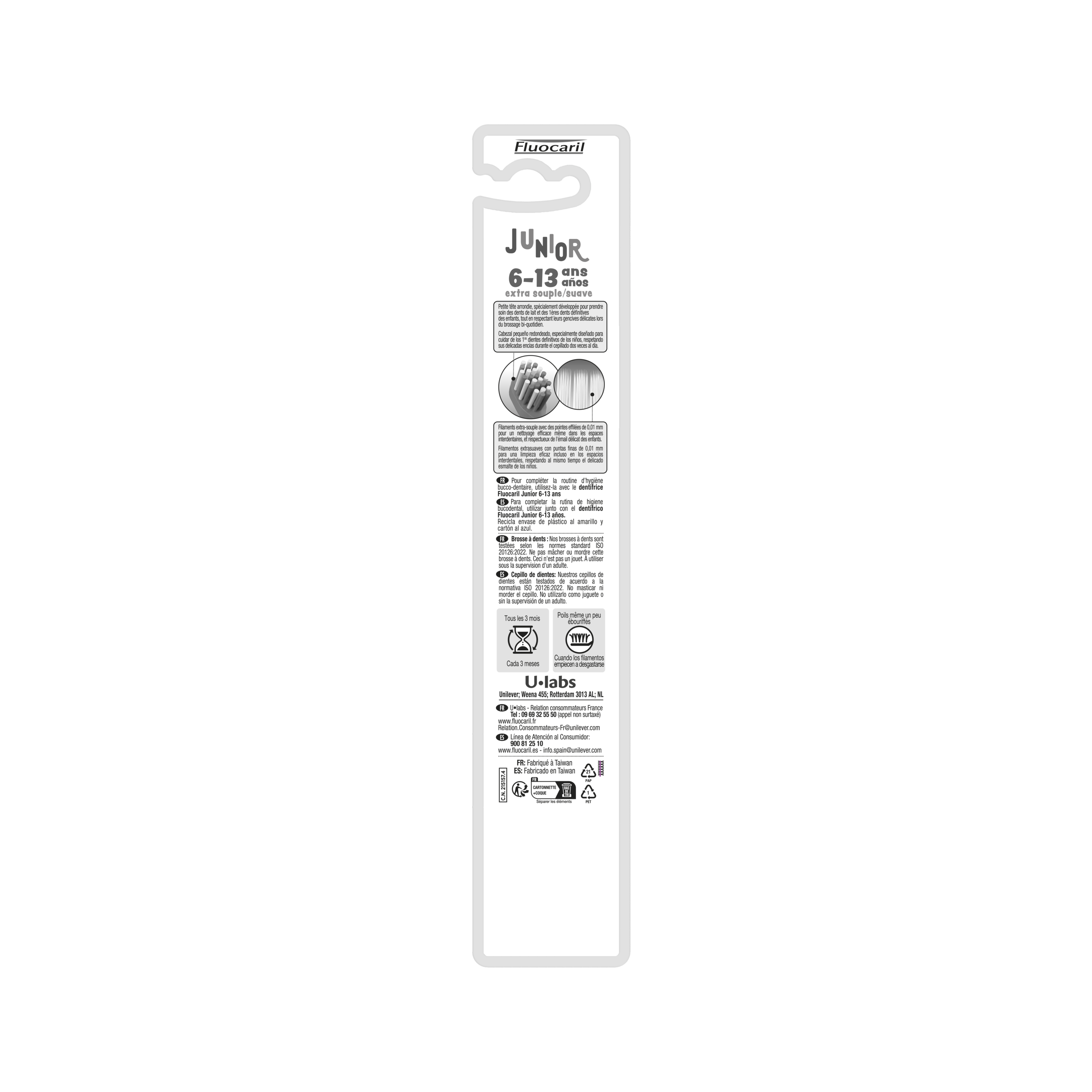 Cepillo Dental Fluocaril Junior Extra Suave