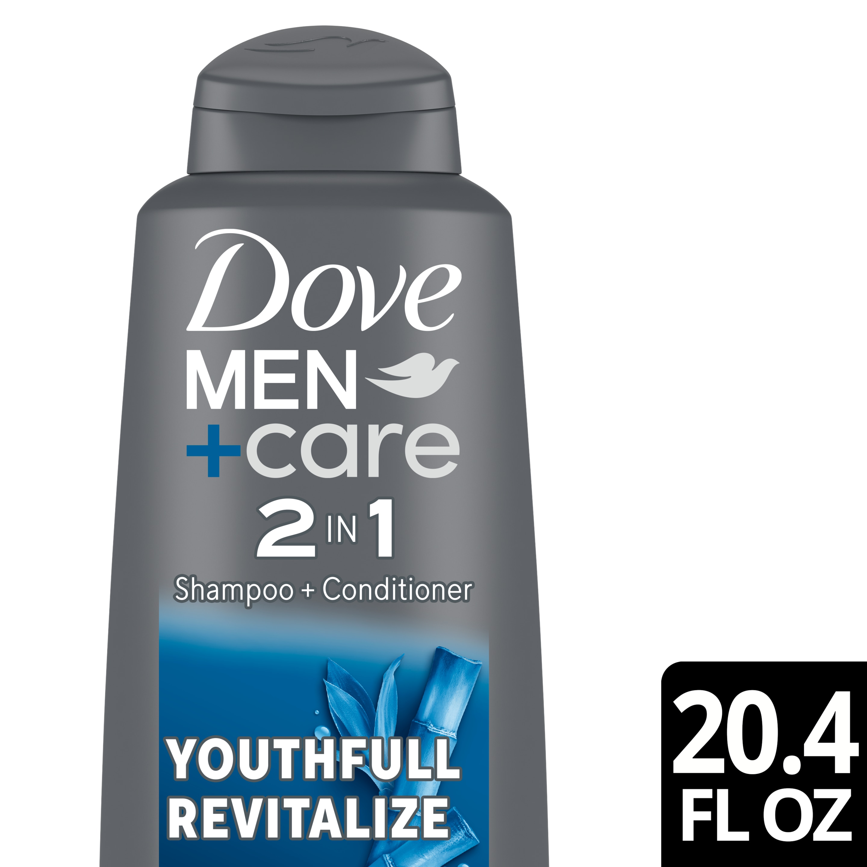 Dove Men+Care Youthfull Revitalize 2in1 Shampoo + Conditioner 20.4 oz FOP