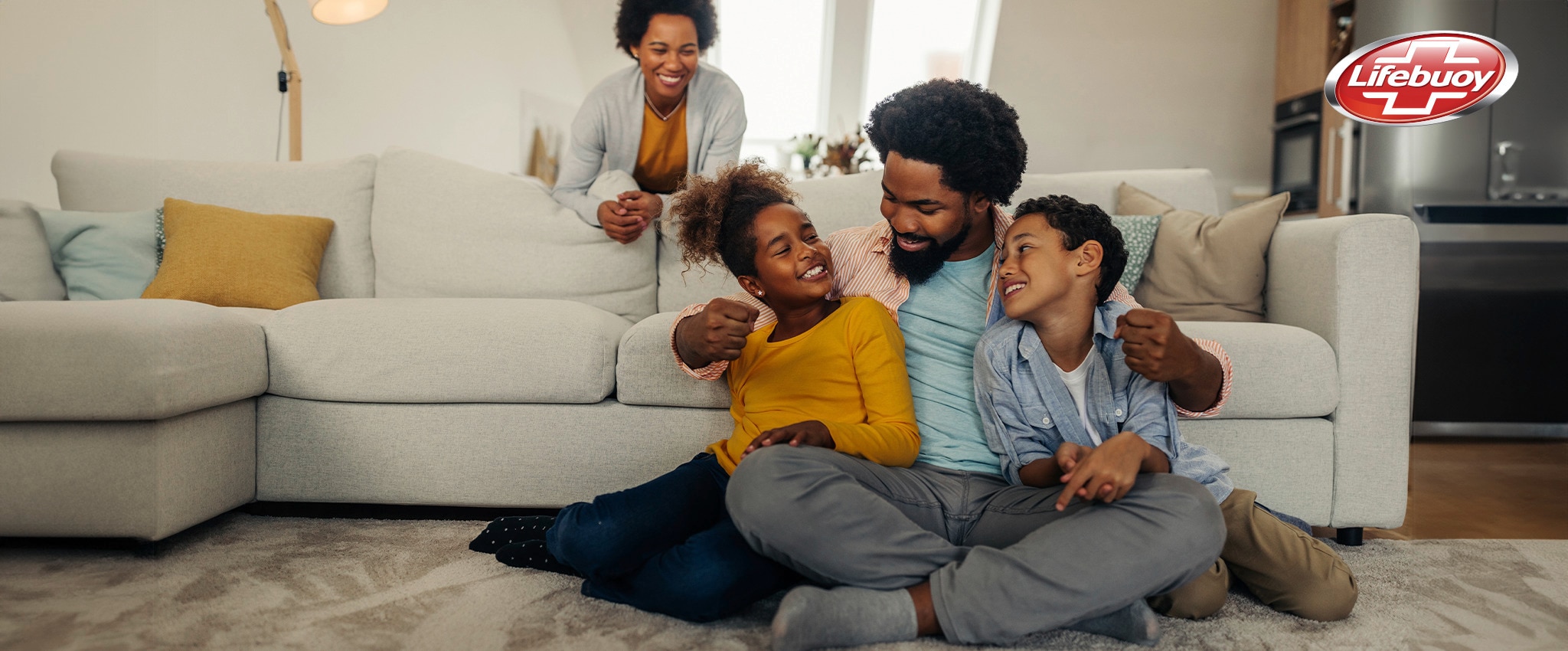 A healthy family who knows how to use Lifebuoy Soap properly for maximum effectiveness and hygiene