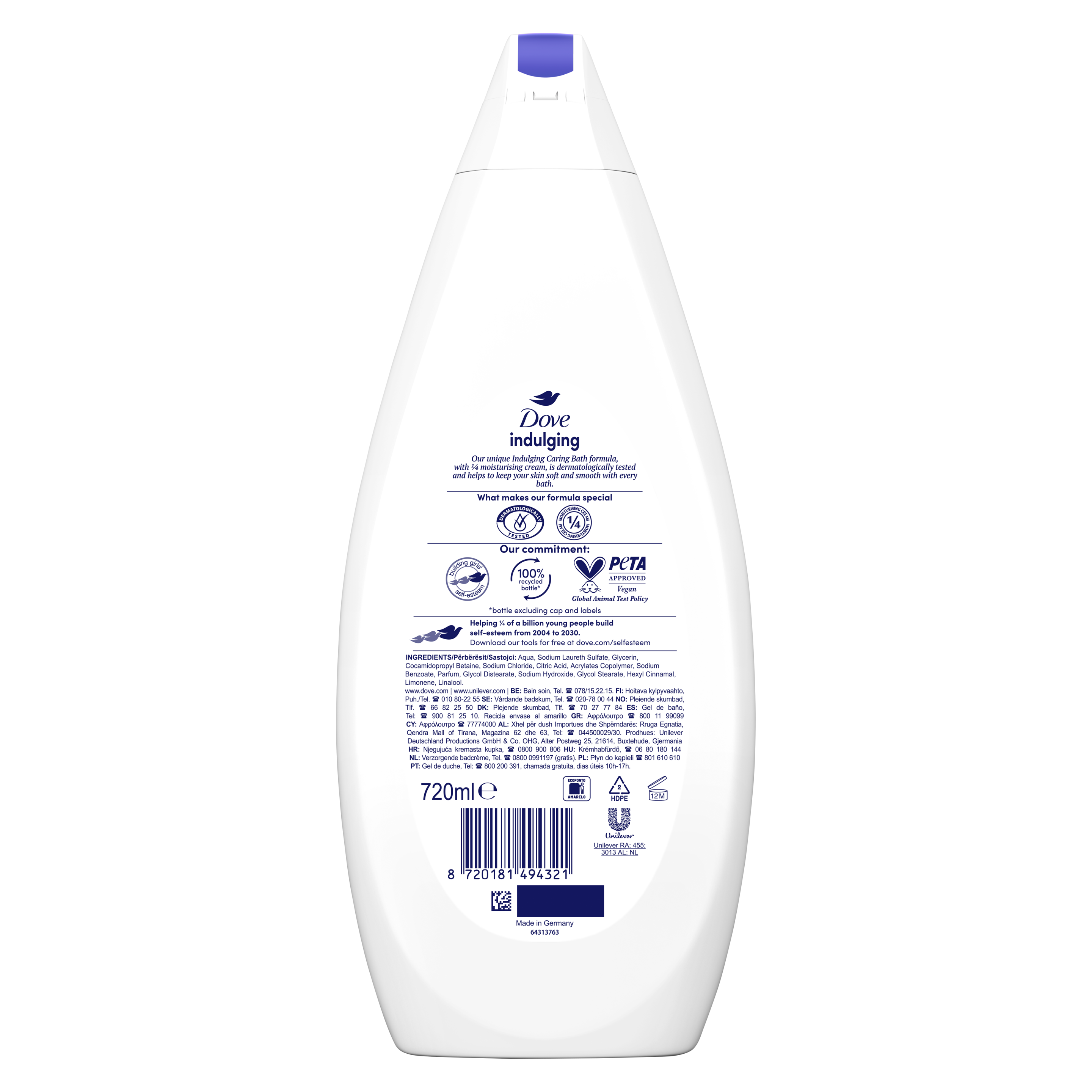 Gel de Duche Bath Indulging Caring