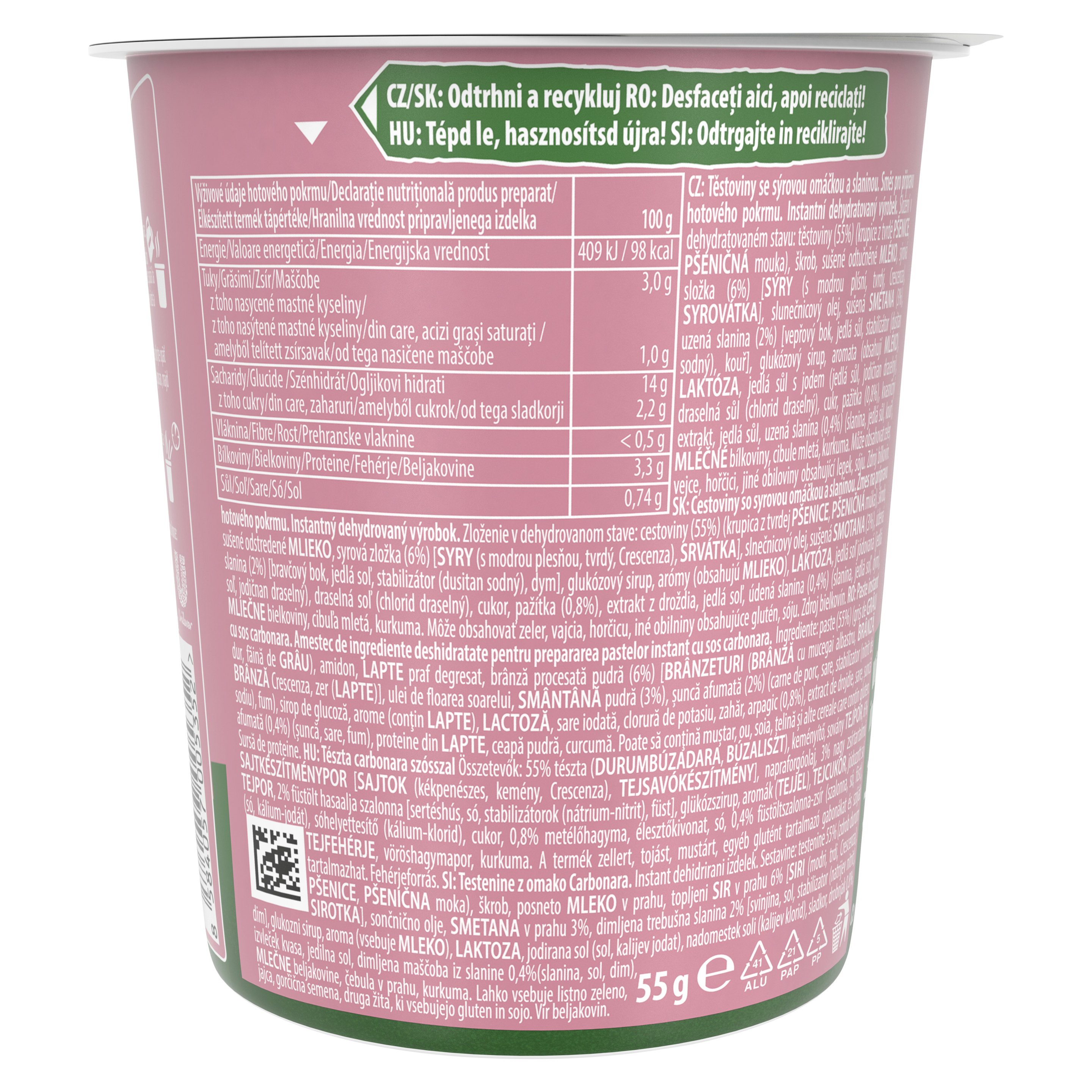Knorr Snack tészta Carbonara szósszal