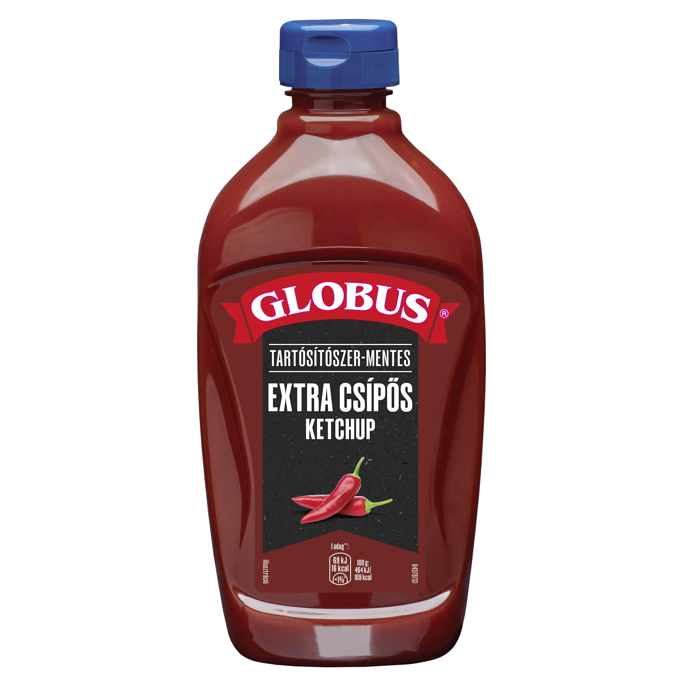 Globus Extra Csípős Ketchup 485 g packshot