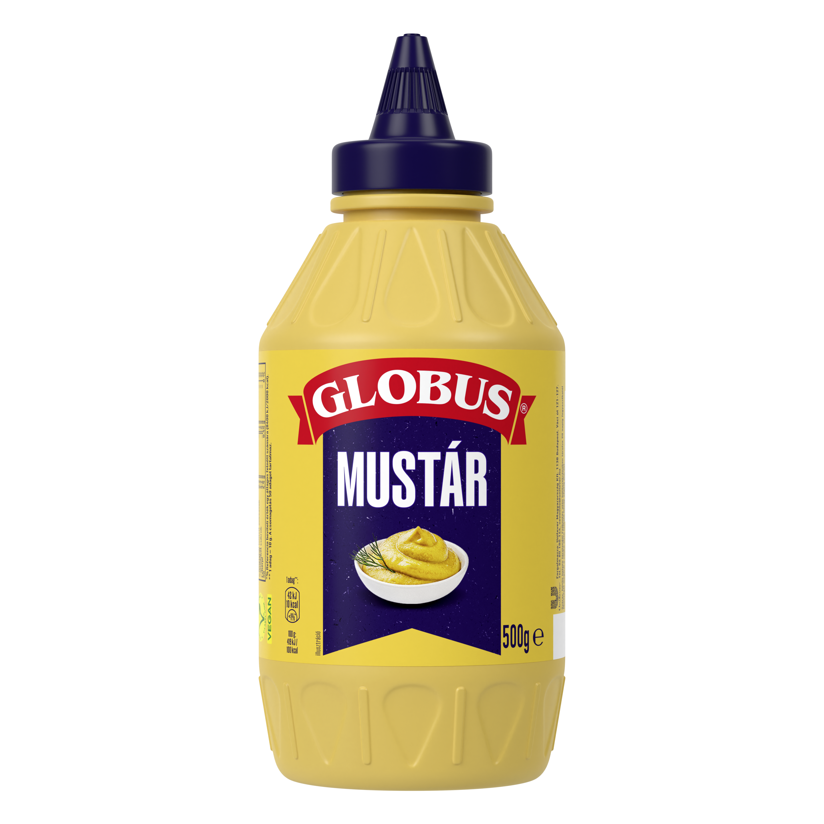 Globus Mustár 500g packshot