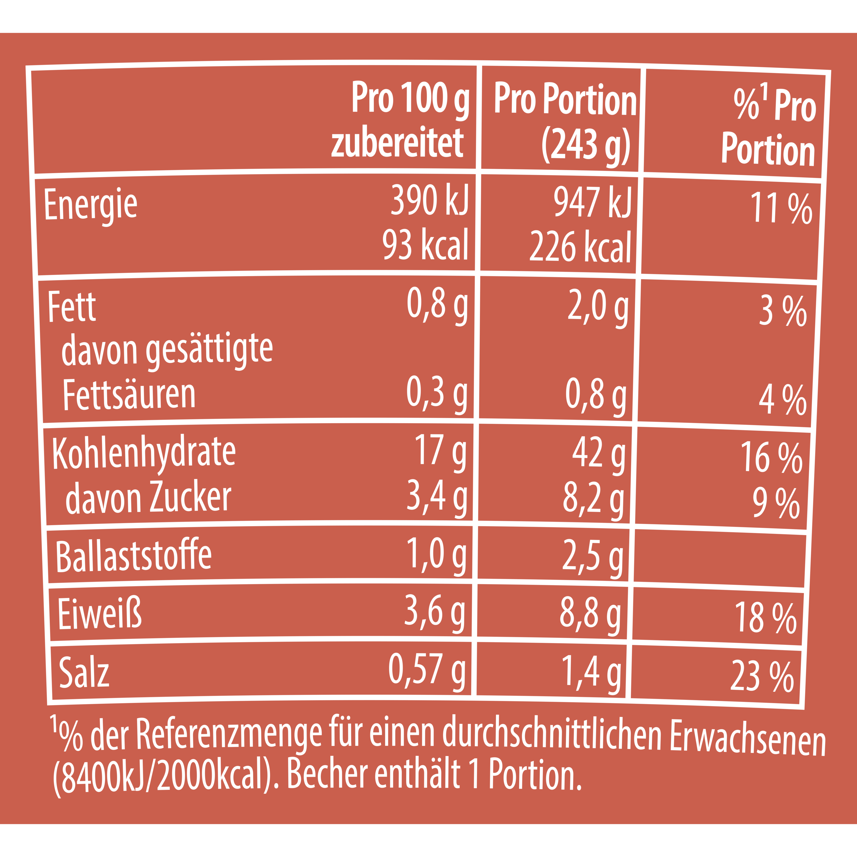 Knorr Pasta Snack Pot Tomato & Mozarella 8 x 63g Becher, 1 Portion packshot