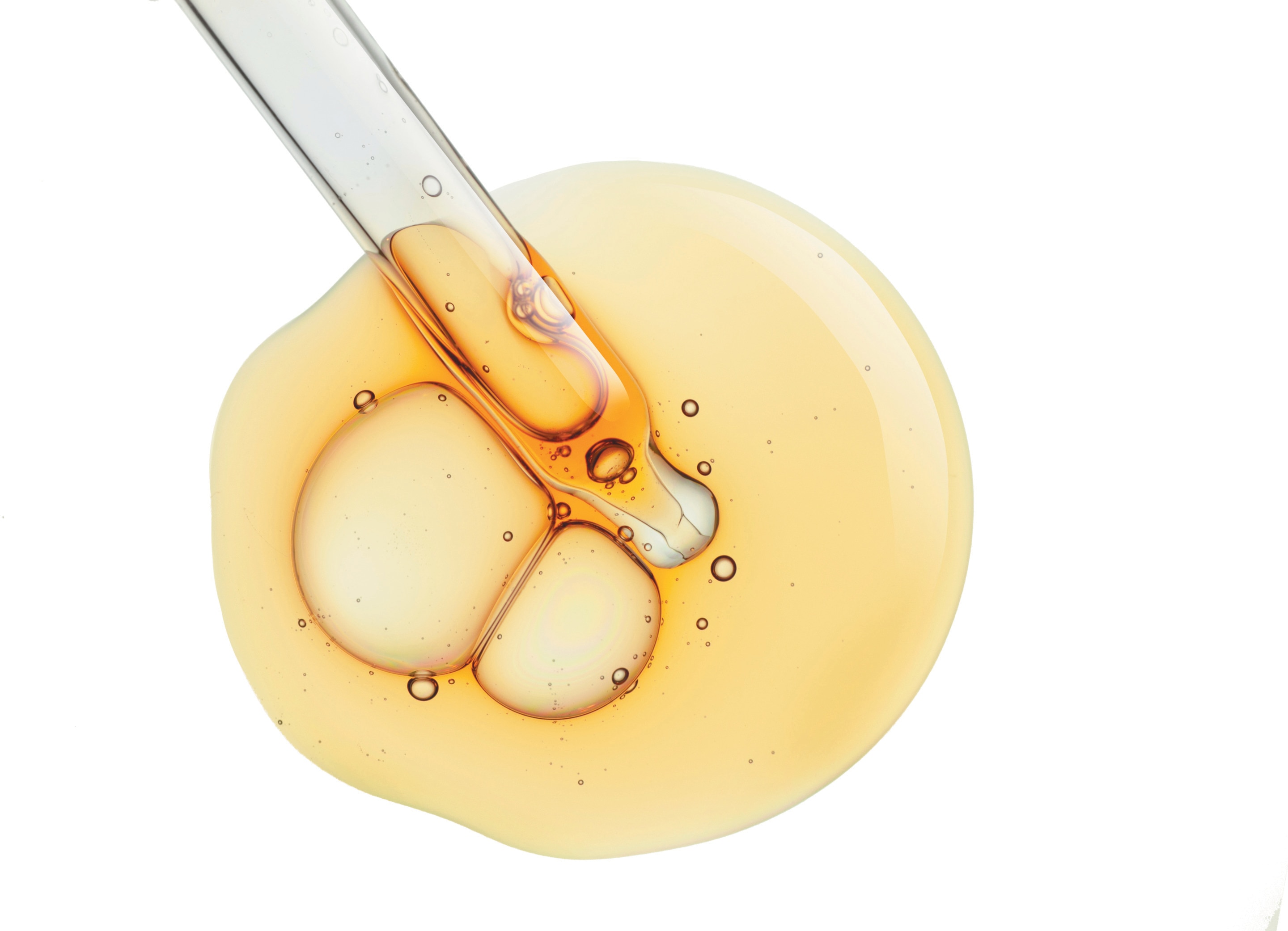 Closeup of a dropper and serum