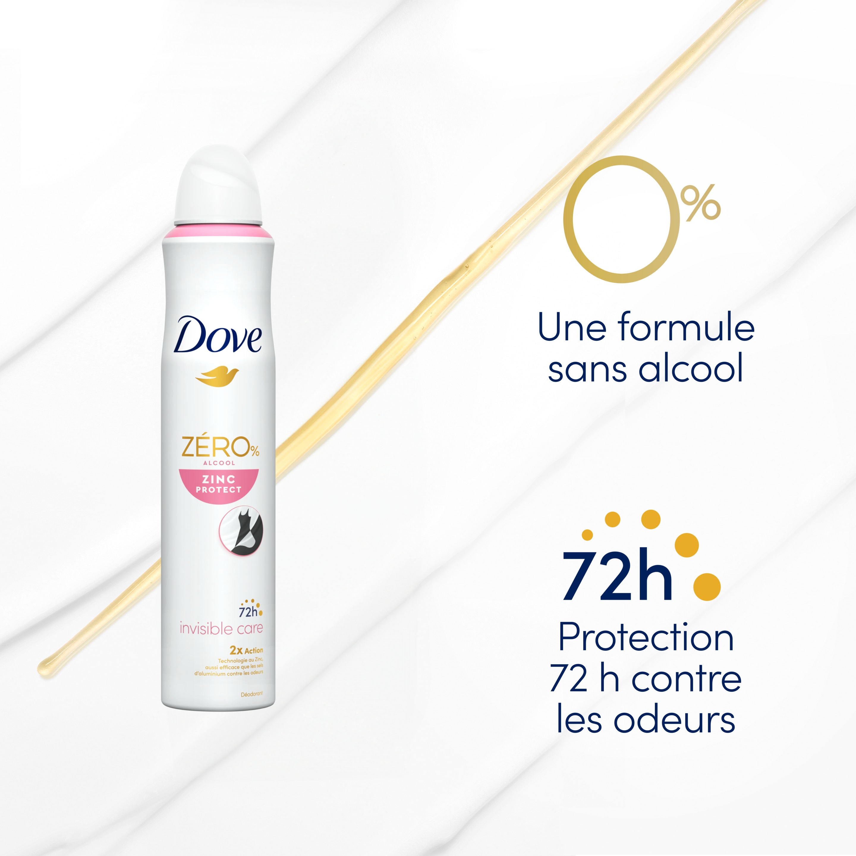 Déodorant Spray Invisible Care 0% Alcool 200ml