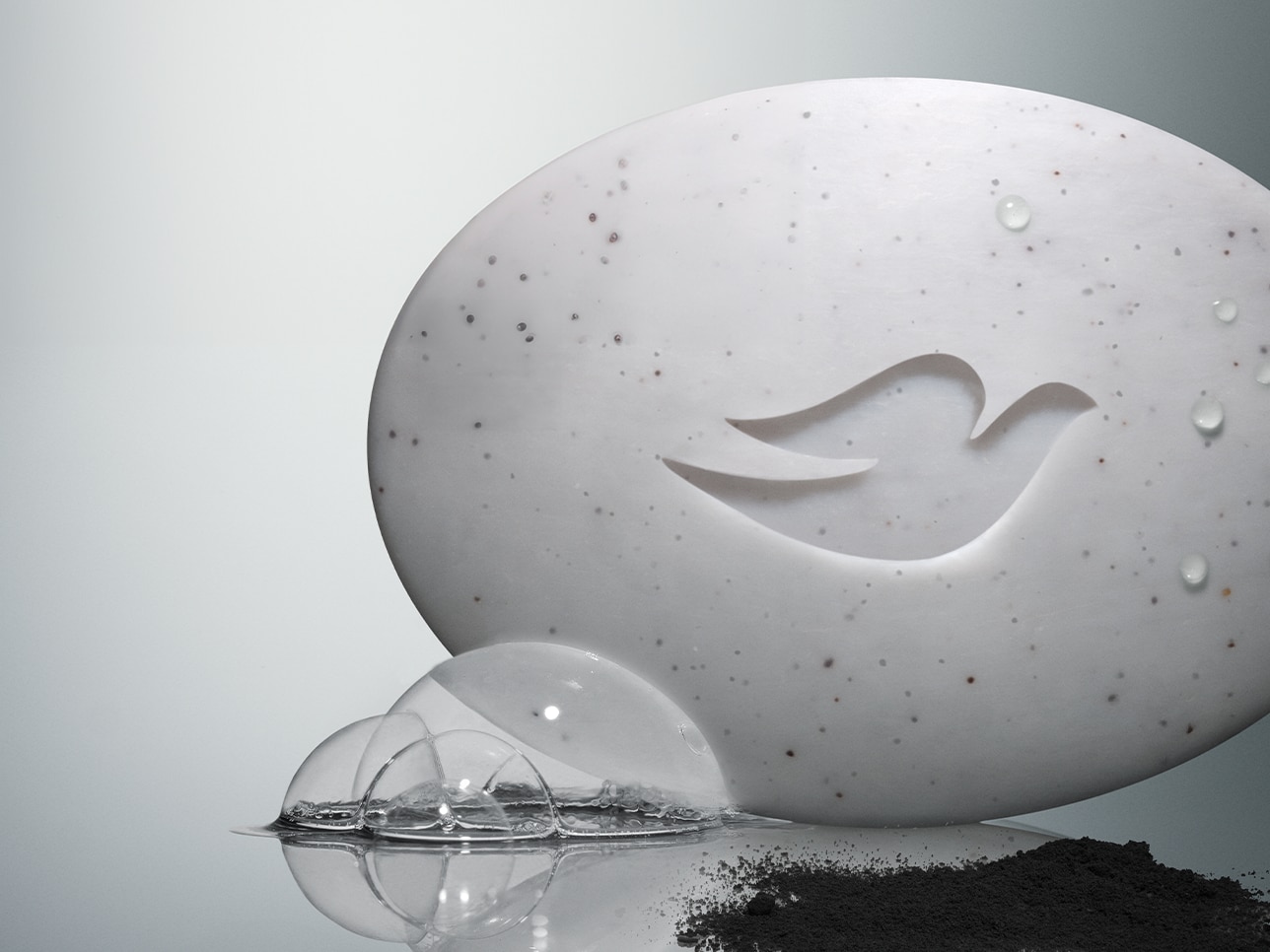 charcoal and glycerin-infused beauty bar