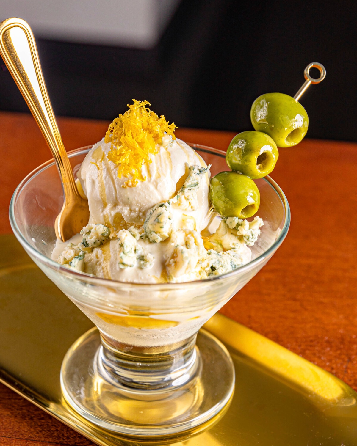 THE FIRST-EVER VANILLA BEAN DIRTY MARTINI SUNDAE