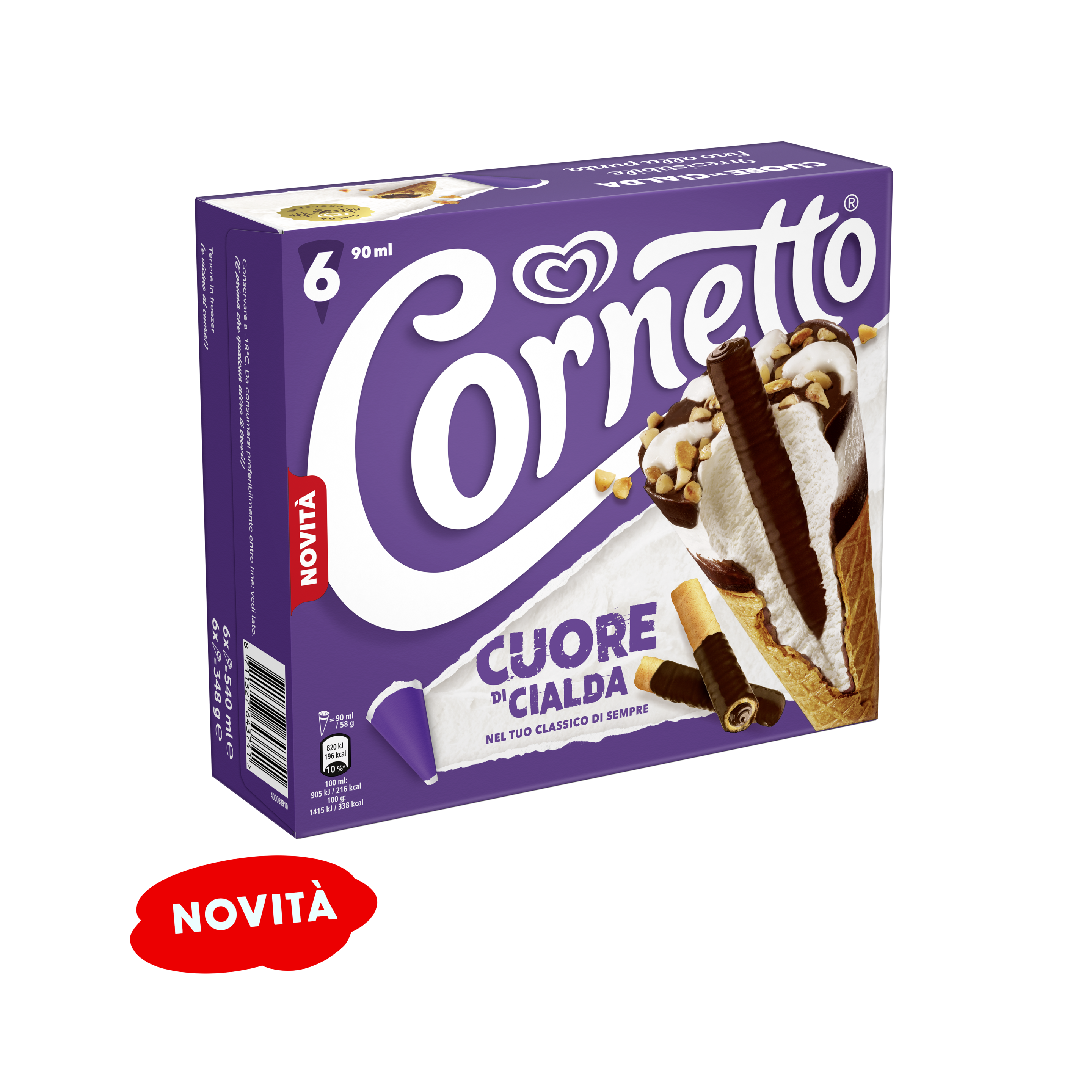 CORNETTO CUORE DI CIALDA X6
