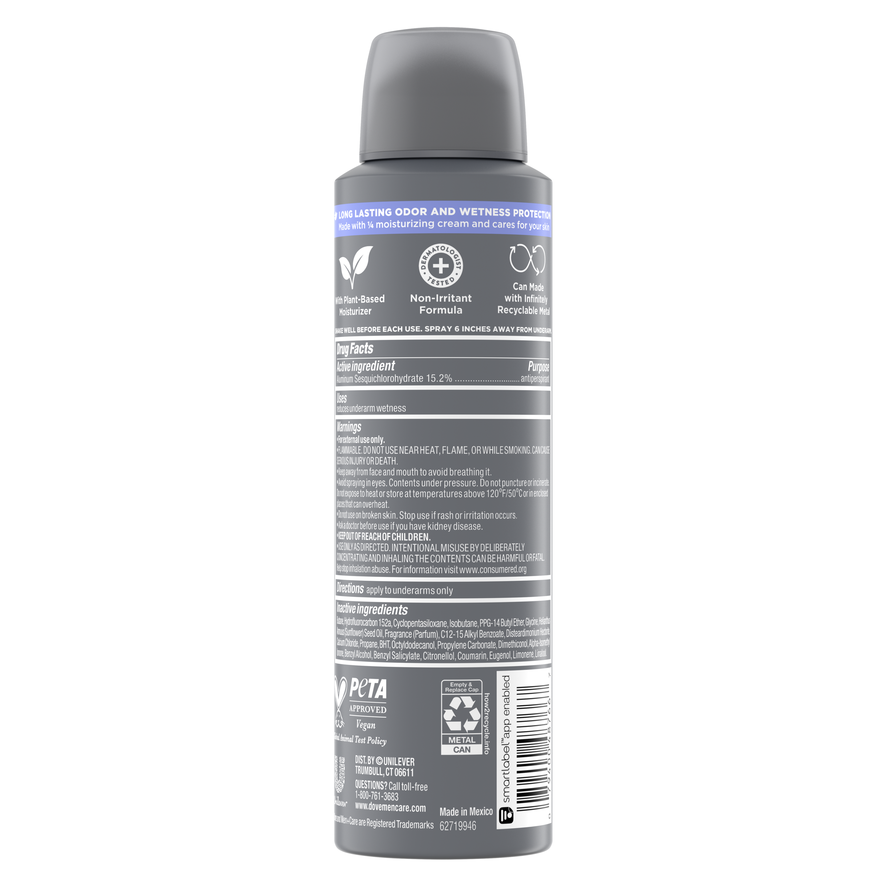 Men+Care  Sea Salt + Wild Lavender Antiperspirant Dry Spray
