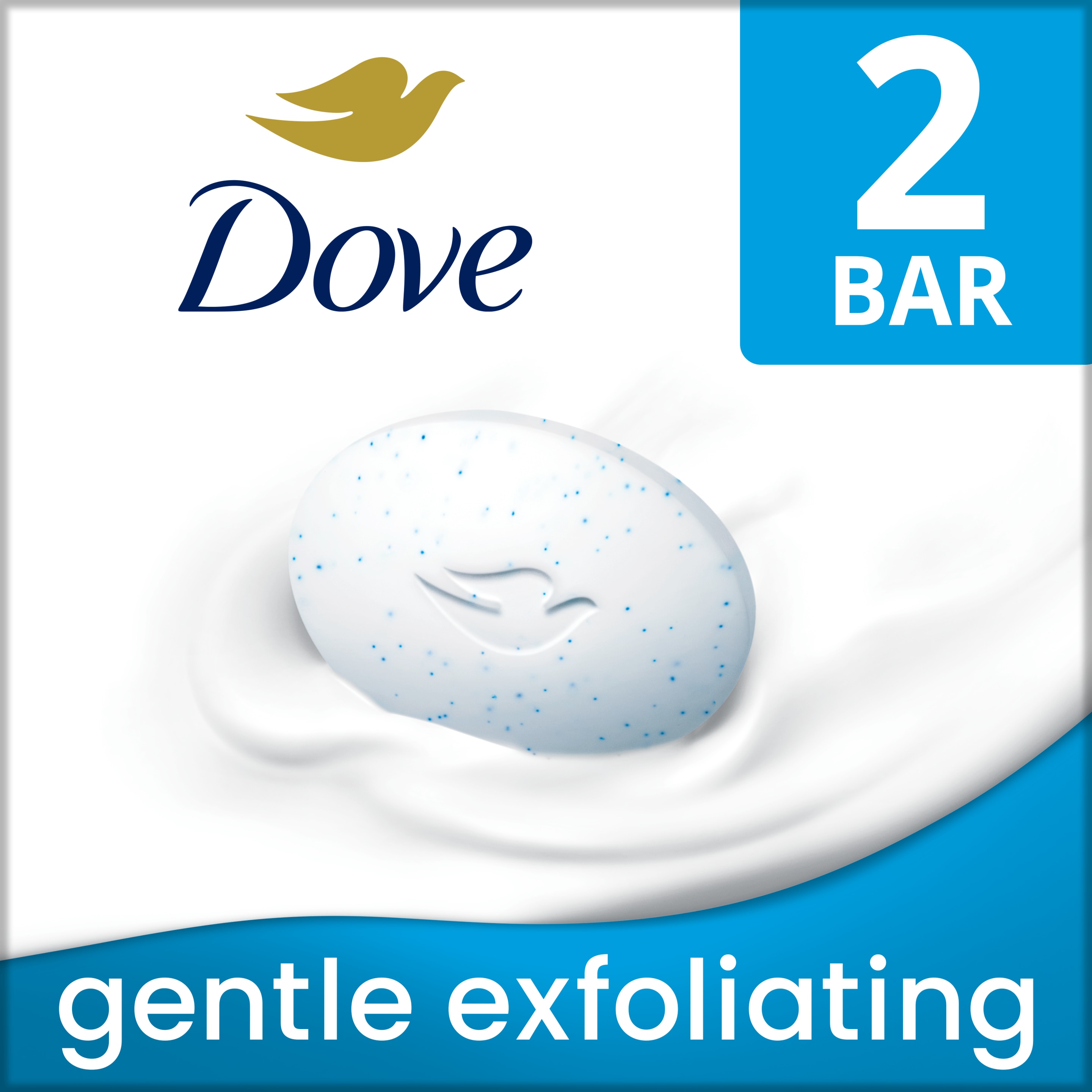 Dove Gentle Exfoliating Beauty Bar 2 Bar 3.75 oz