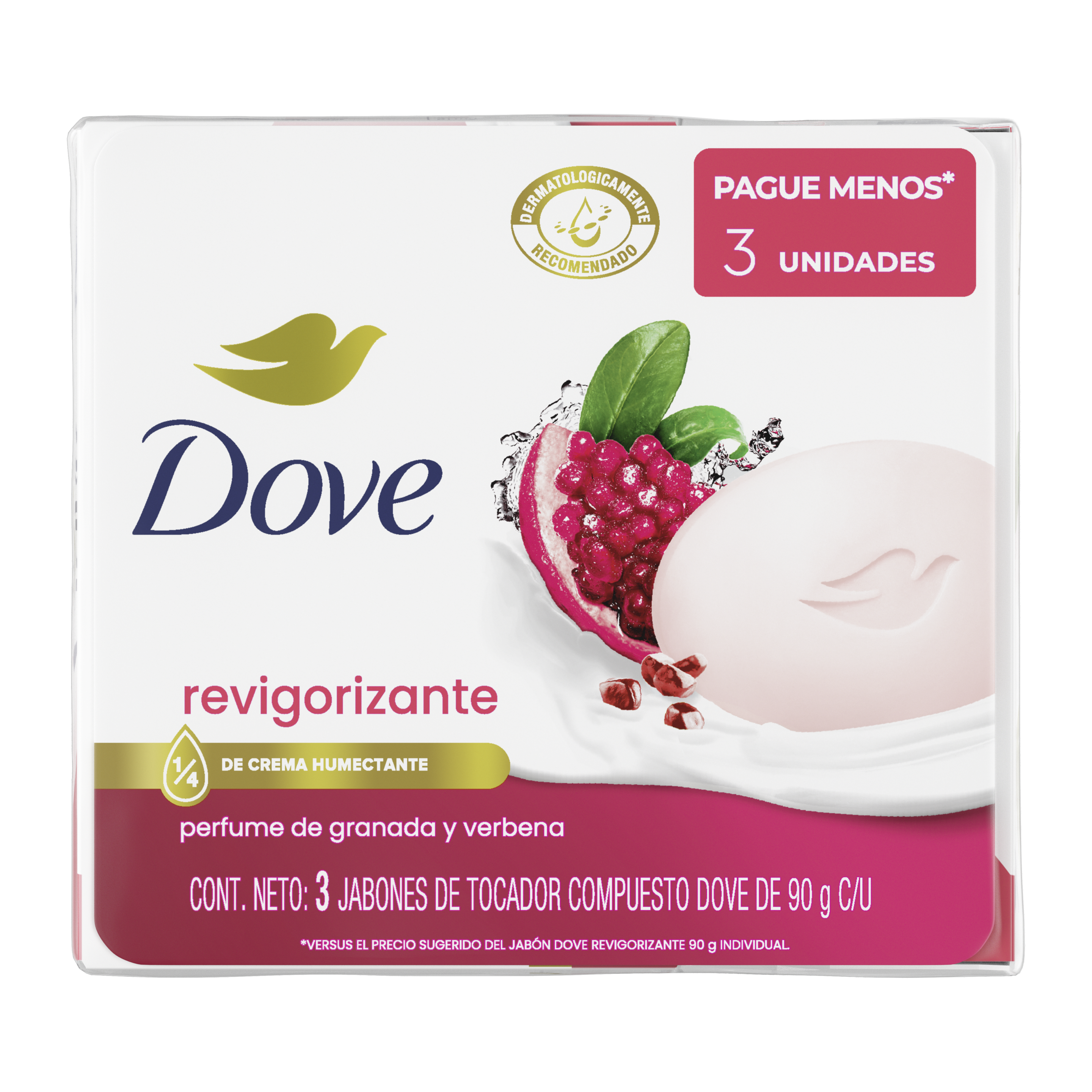 Barra de belleza con perfume de Granada & Verbena Dove