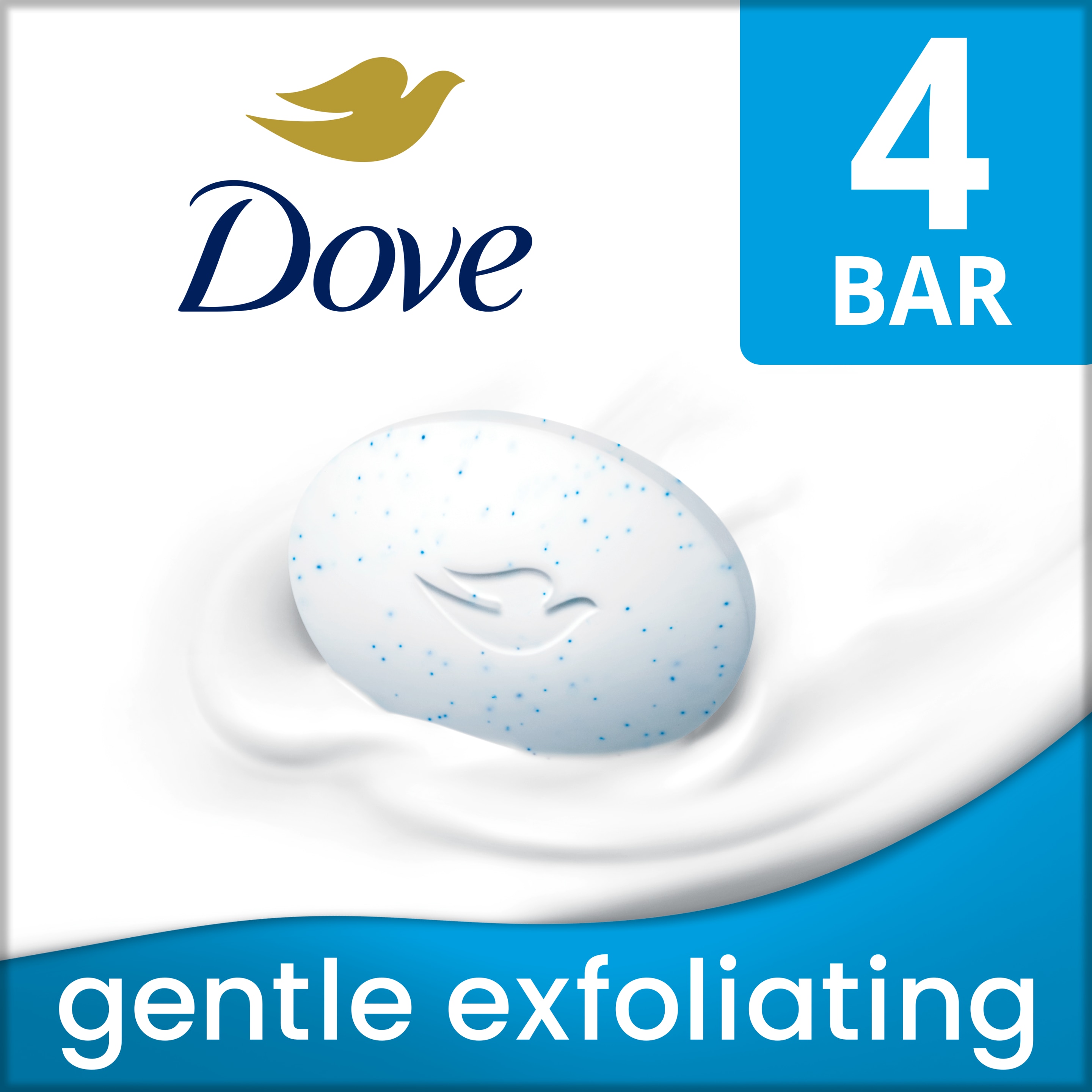 Dove Gentle Exfoliating Beauty Bar 4 Bar 3.75 oz