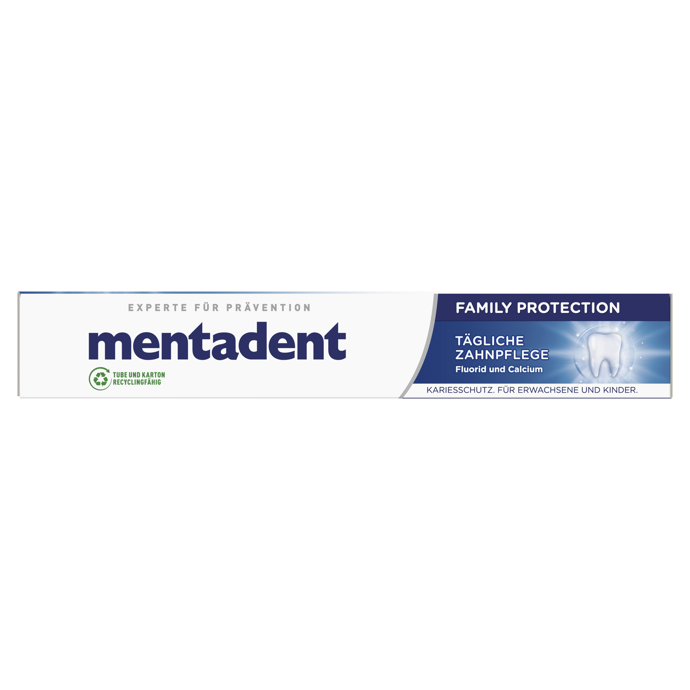 Mentadent Zahnpasta Family Protection Tägliche Zahnpflege packshot