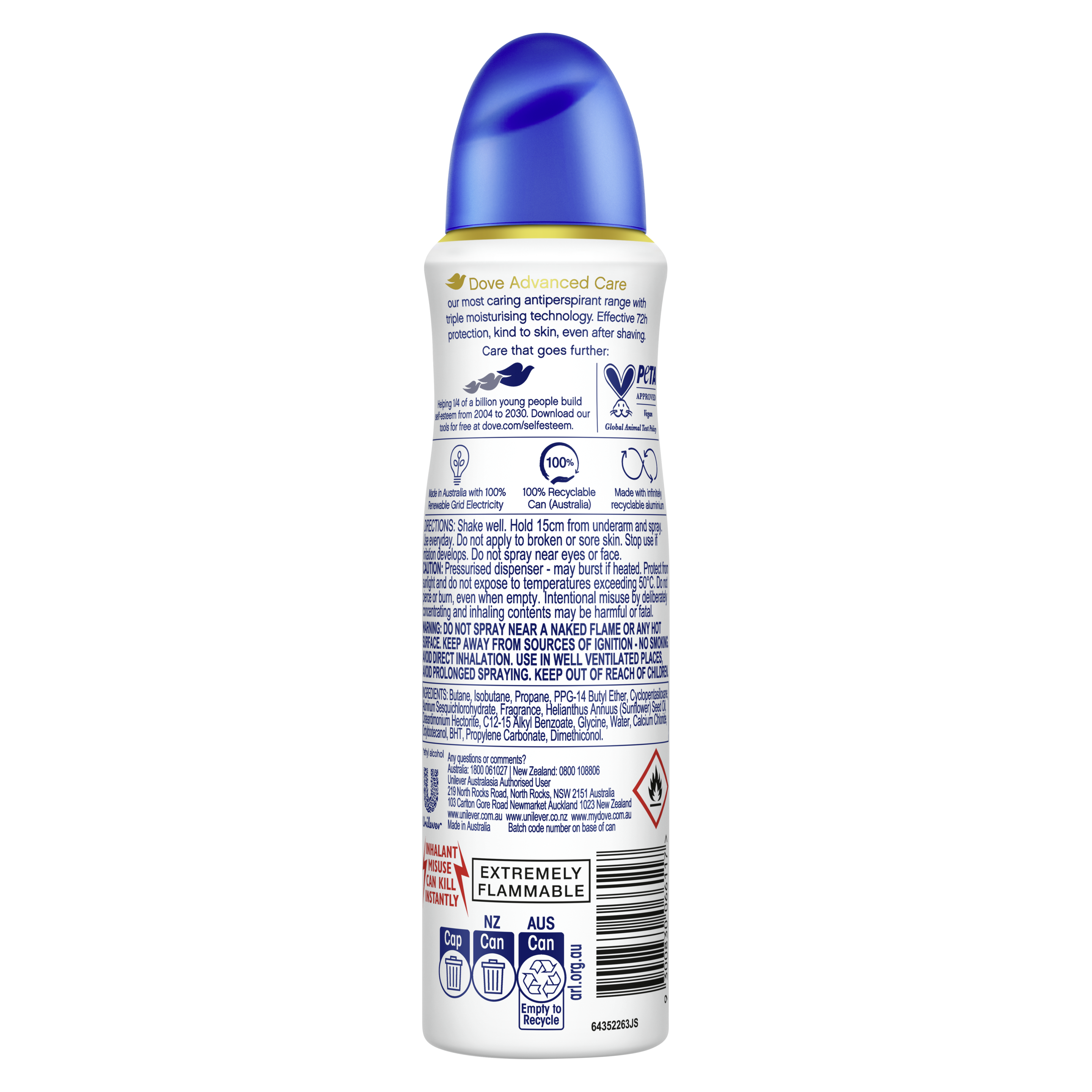 Advanced Antiperspirant Aerosol Original