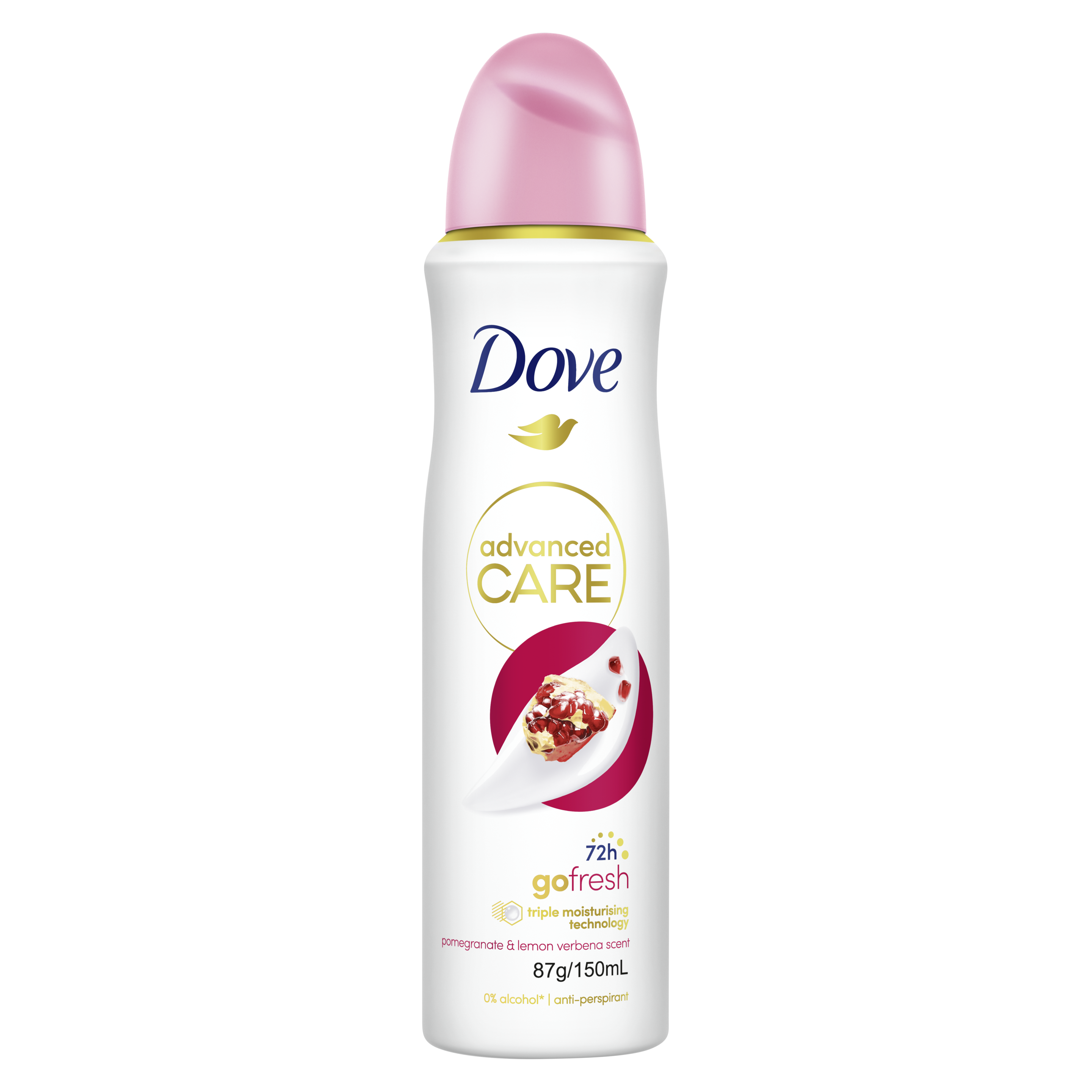 DOVE ADVANCED ANTIPERSPIRANT AEROSOL POMEGRANATE 150 ML