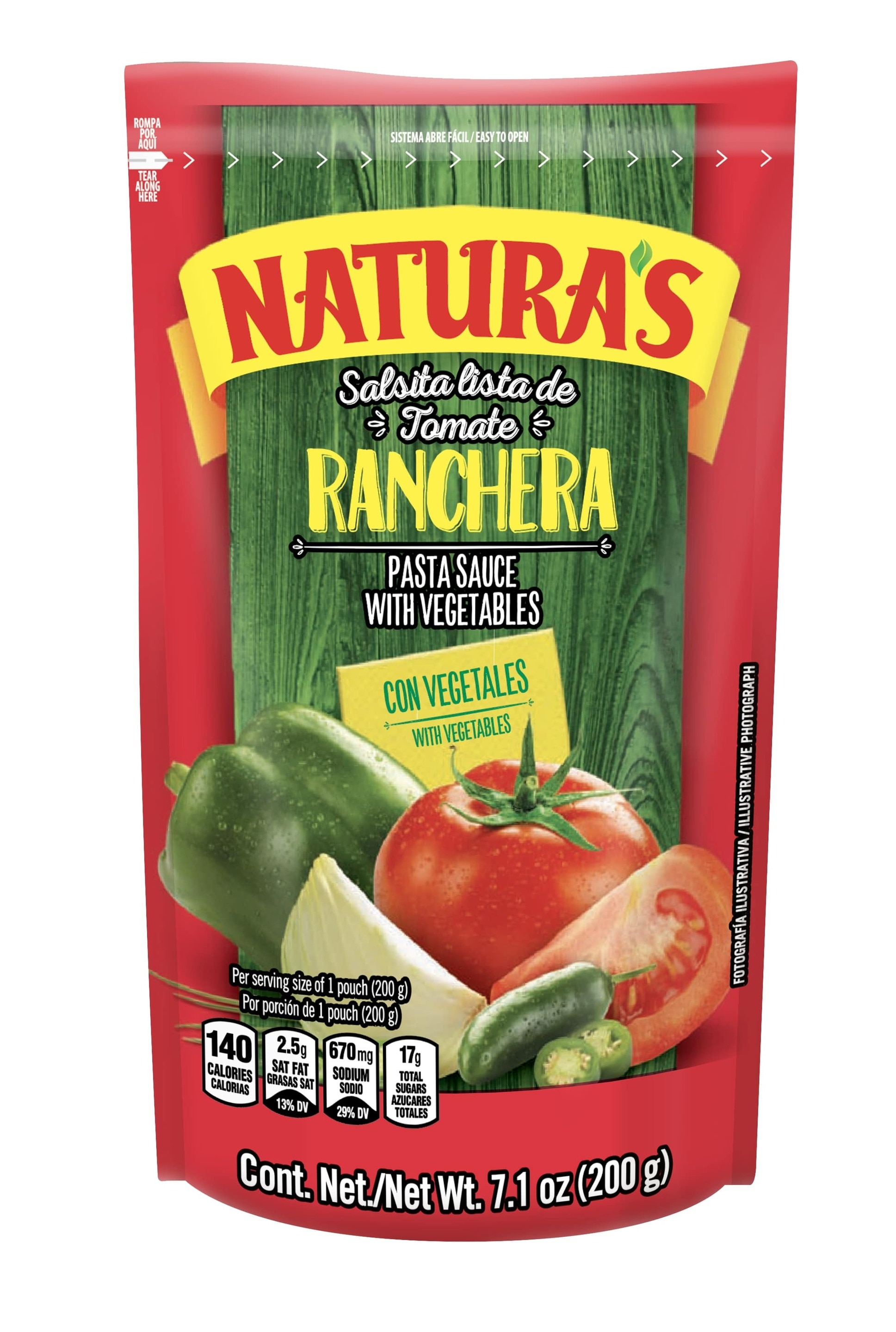 Salsa Ranchera Pasta Sauce with Veg packshot
