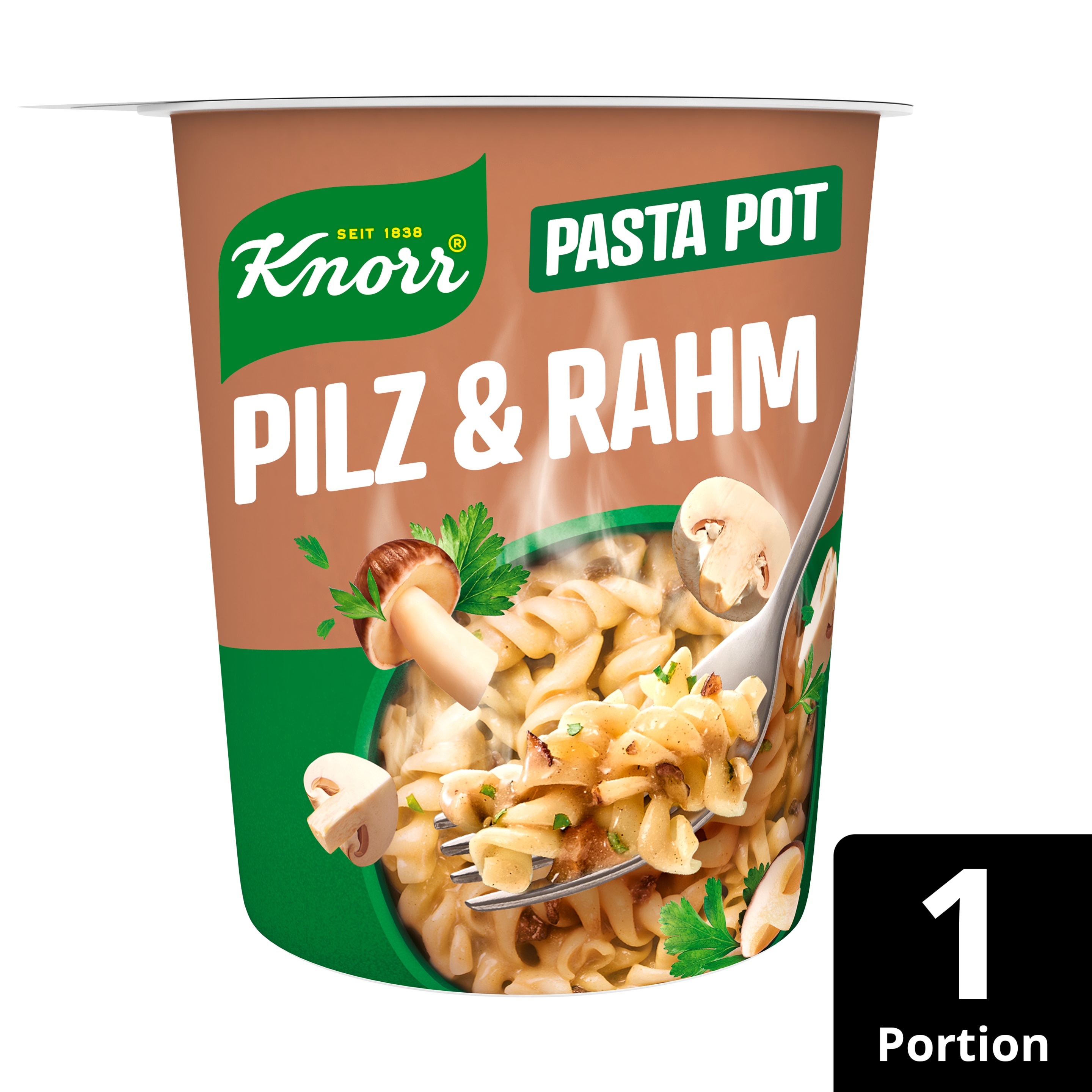 Knorr Snack Pot Pilz&Rahm Becher 1 Portion packshot