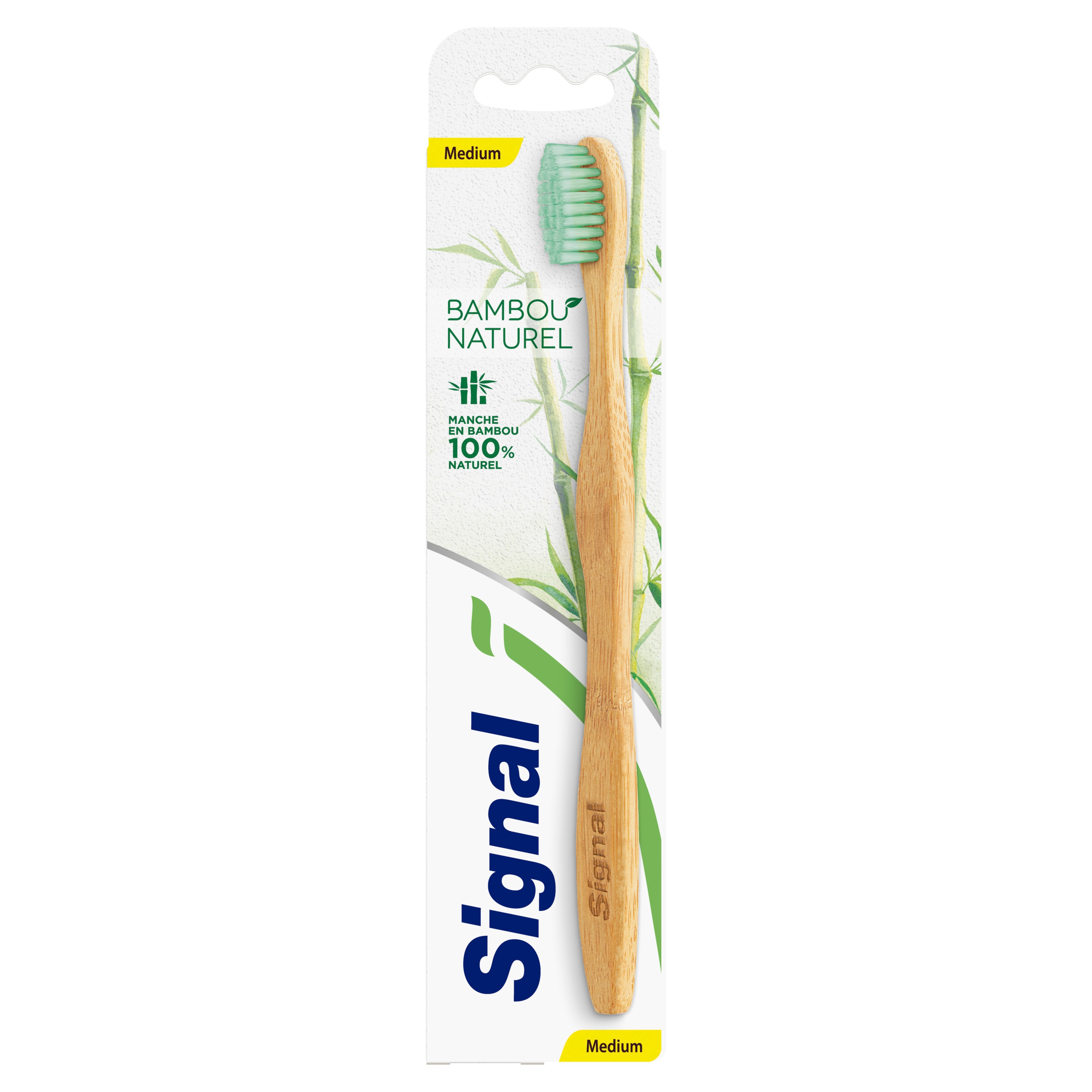 Signal Brosse à dents Bambou Naturel Medium 50mm