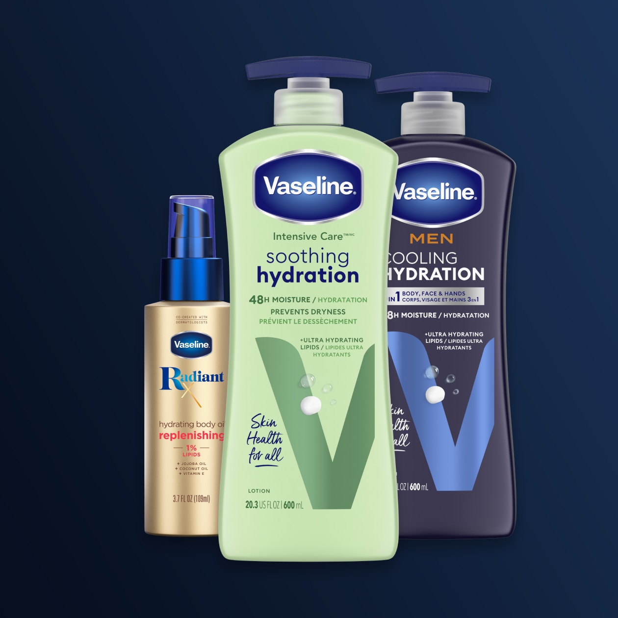 Vaseline products lineup