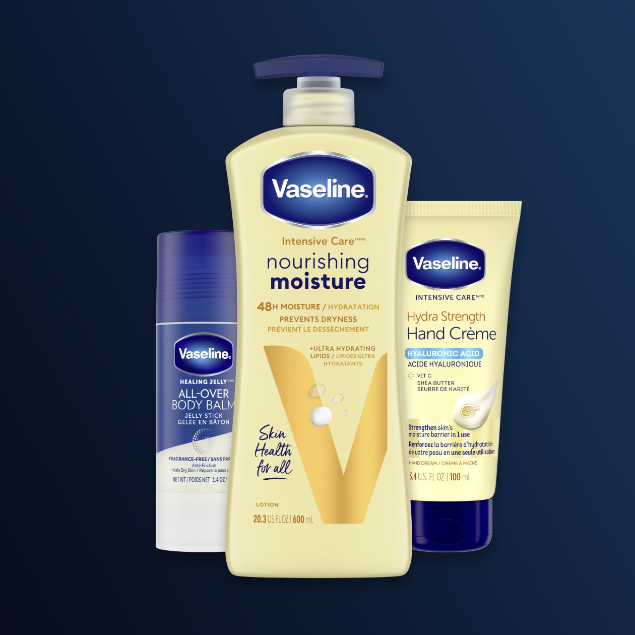 Vaseline products lineup