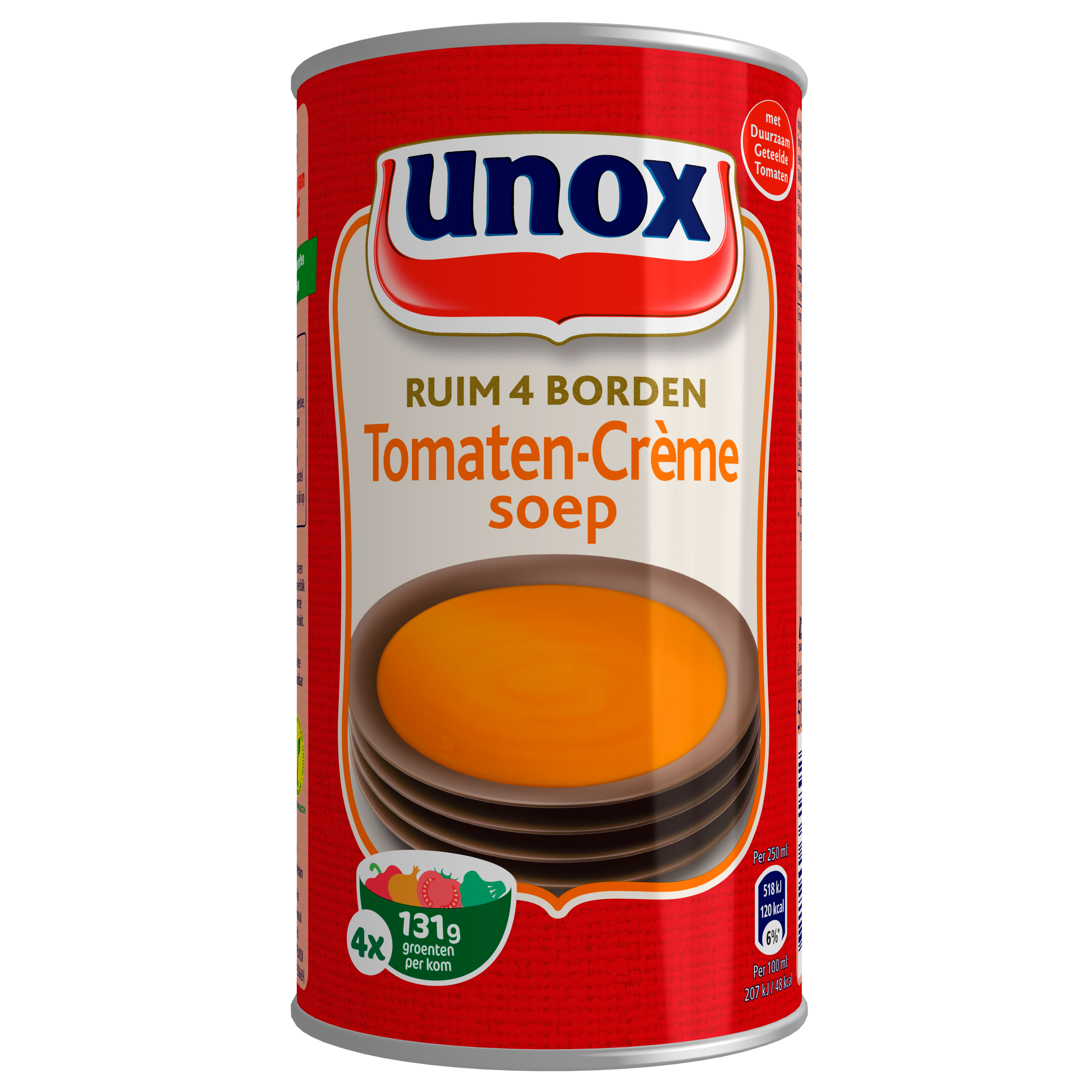 Unox Soep in blik Ruim 4 borden Tomaten-Crèmesoep 515 ml