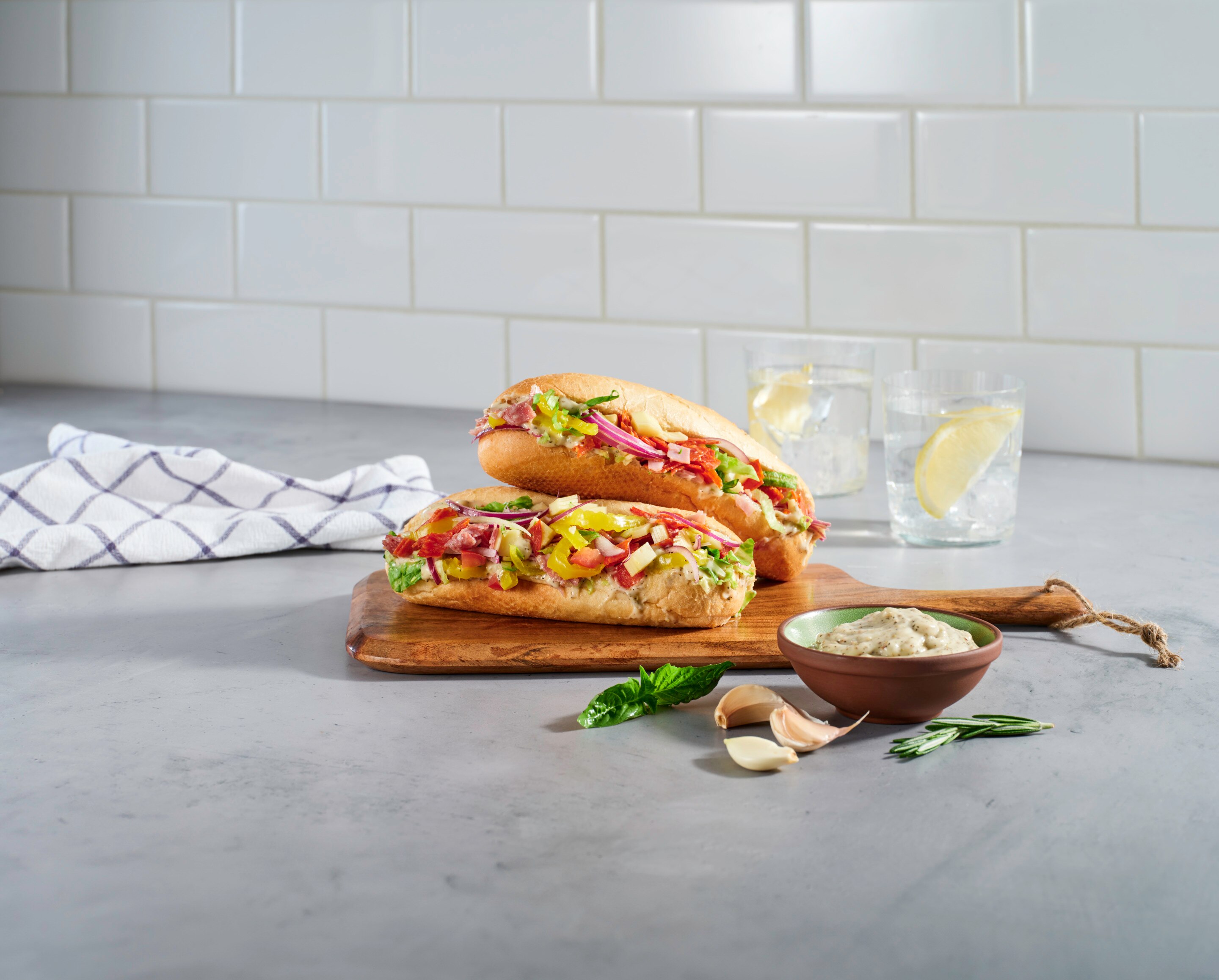 Chopped Italian Hero Sandwich