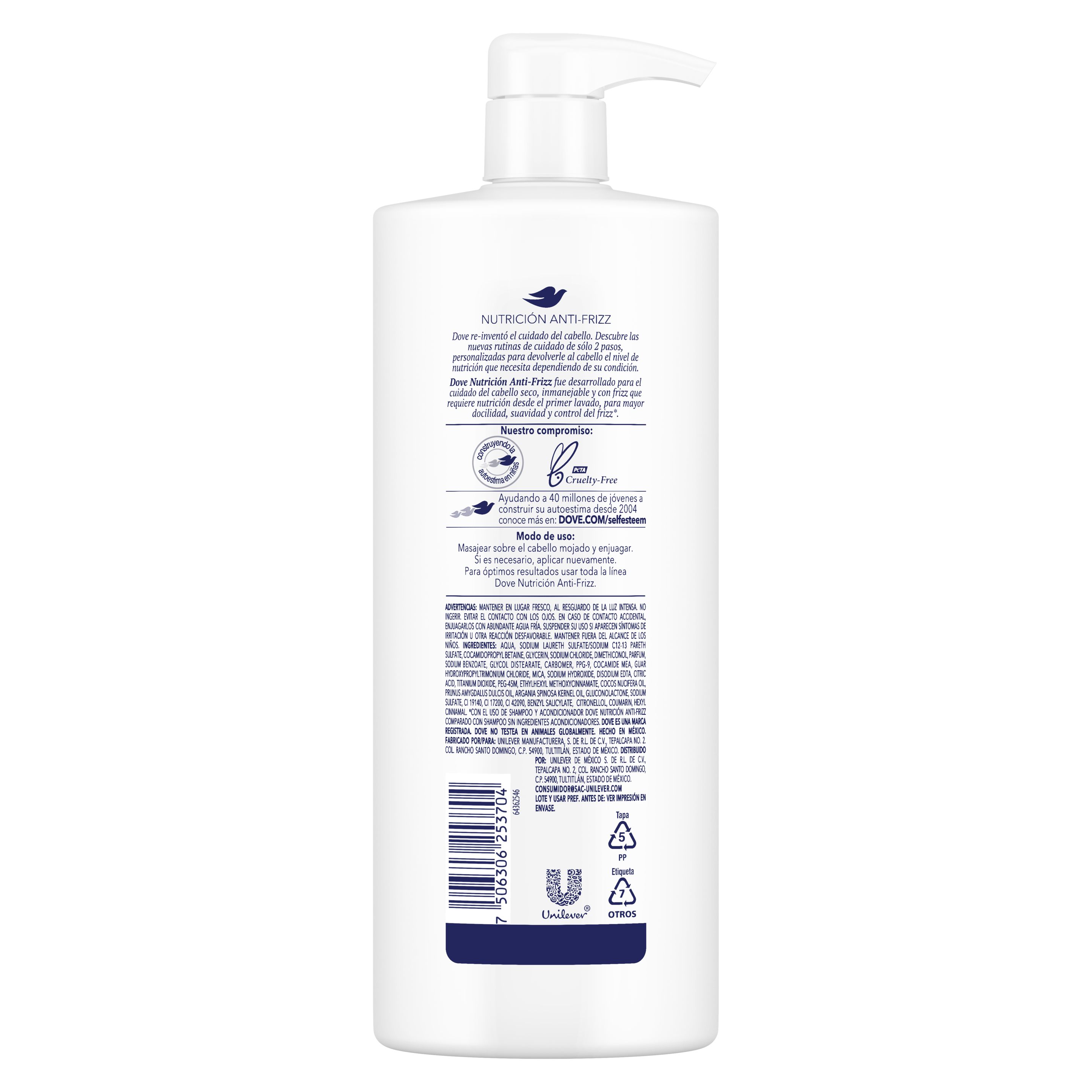 DOVE SH NUTRICION ANTI-FRIZZ 12X1000ML