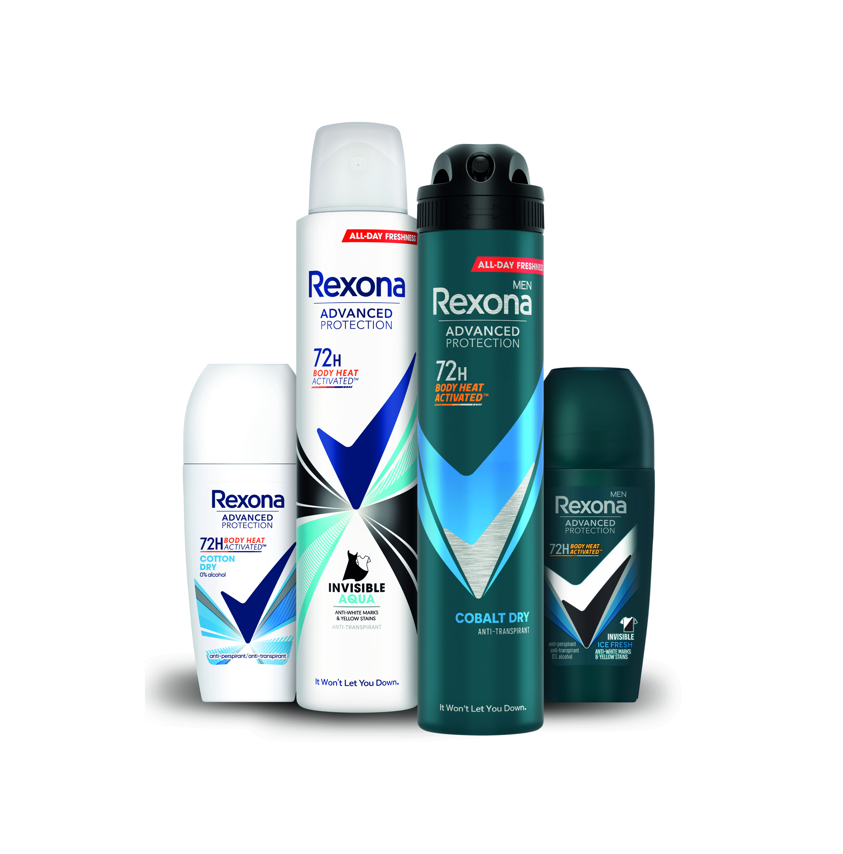 Gamme complète Rexona 72H