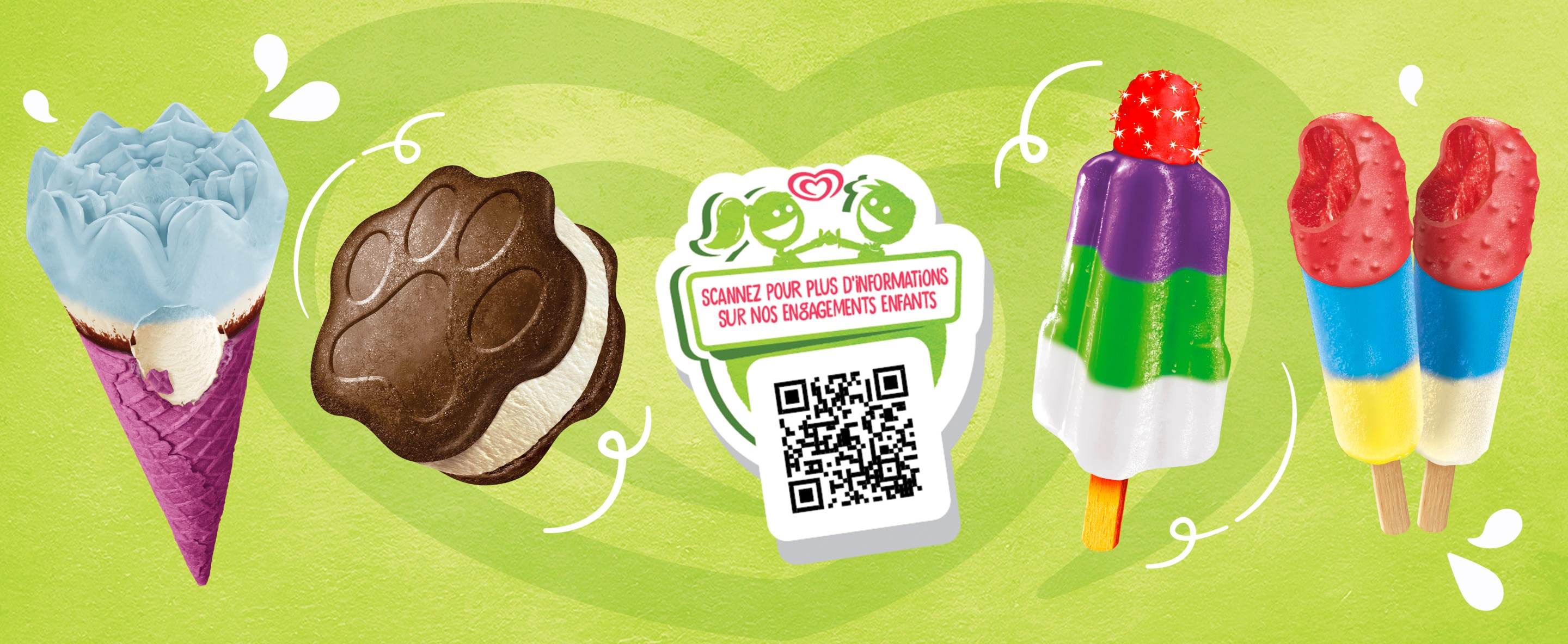 Nos glaces imaginées pour les enfants