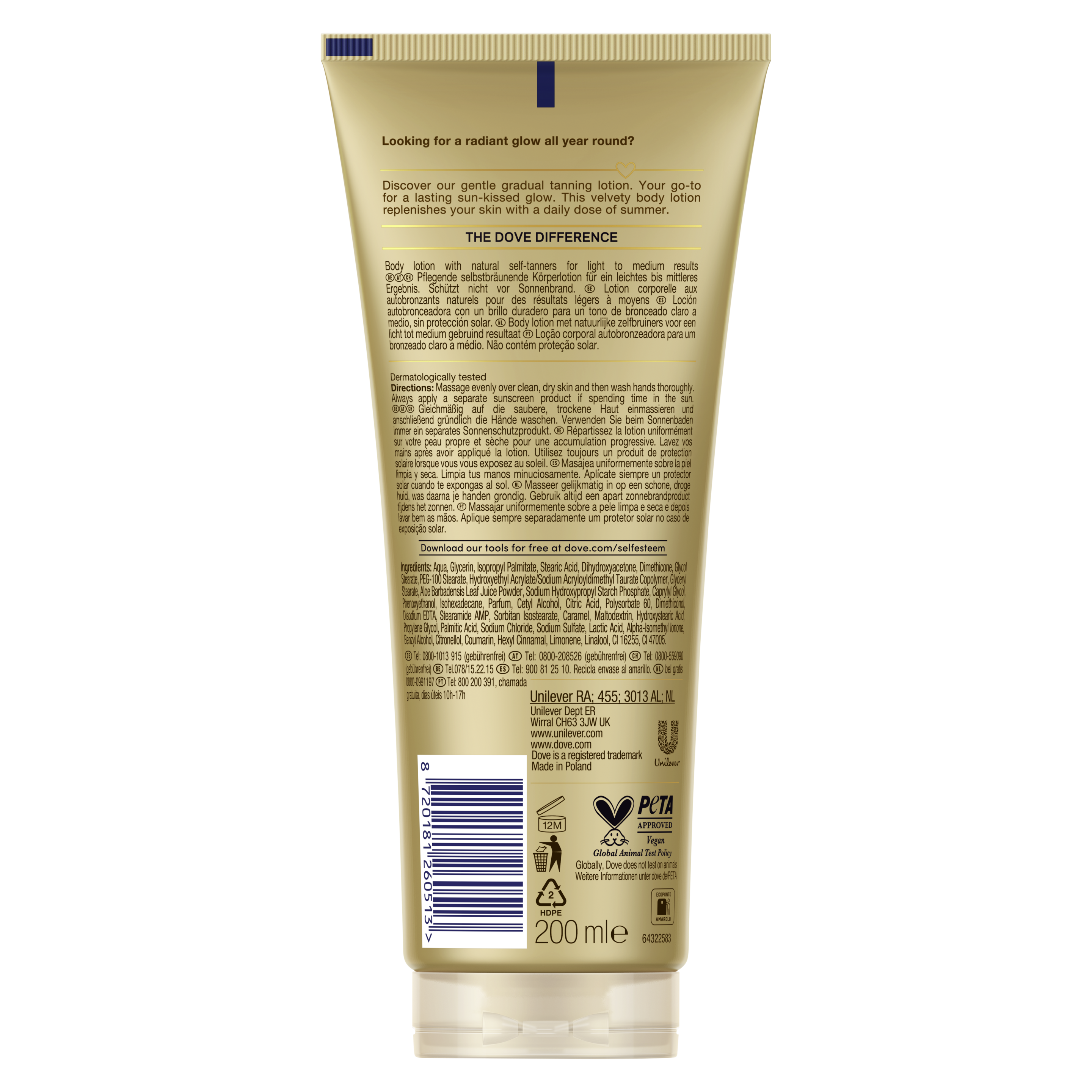 DermaSpa Loción Corporal Autobronceadora Summer Revived Tono de Piel Claro o Medio