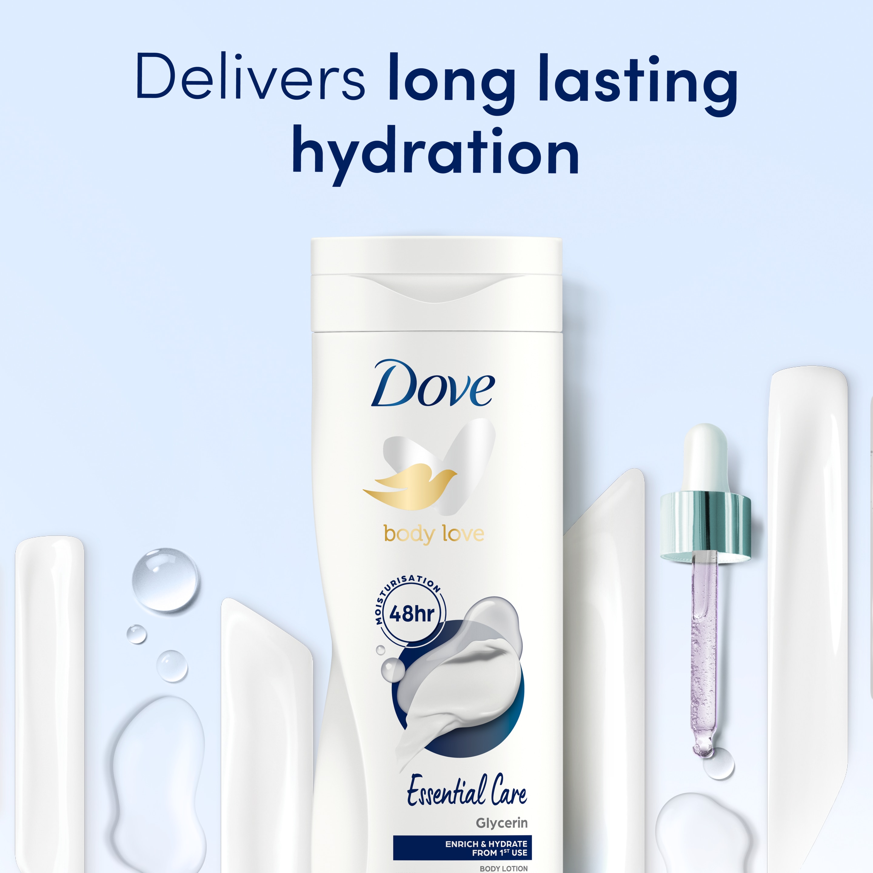 Dove Body Love Essential Care  Nourishing Body Lotion for Dry Skin 400ml packshot