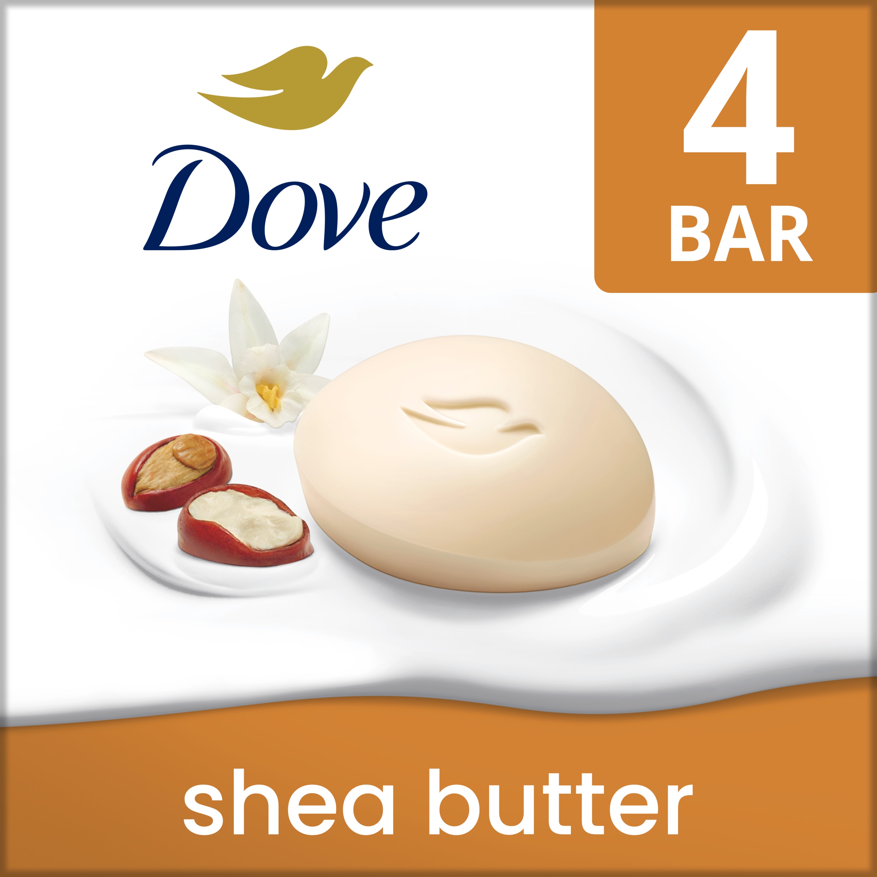 Dove Shea Butter Beauty Bar 4 bar 3.75 oz