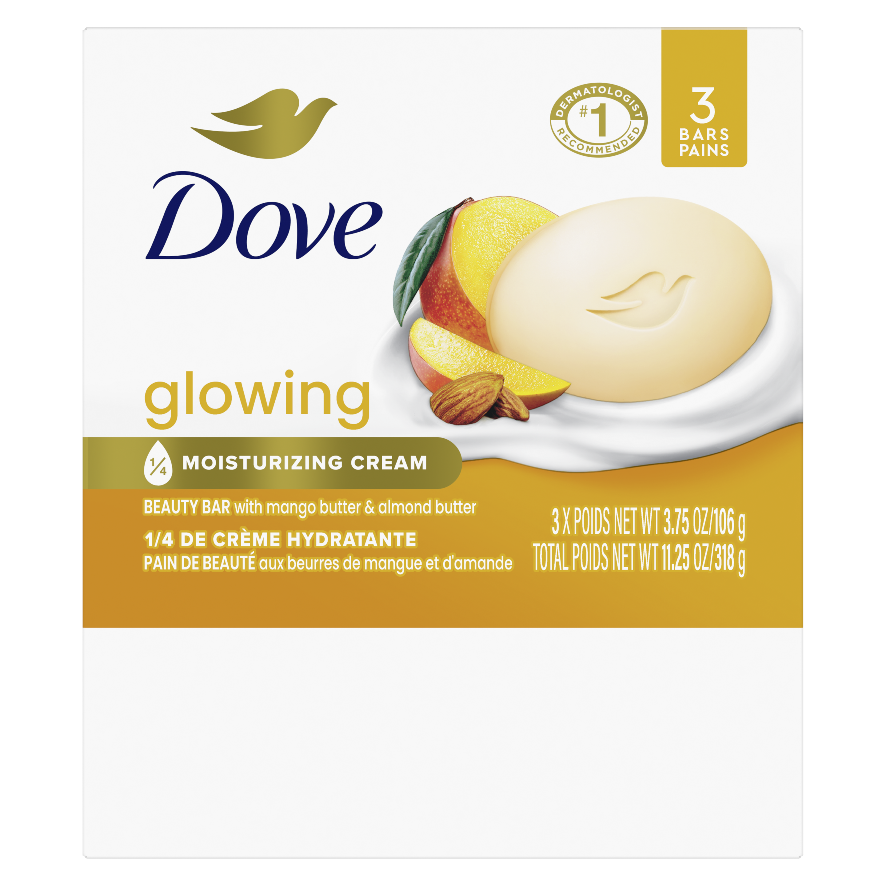 Dove Purely Pampering Mango Butter Beauty Bar