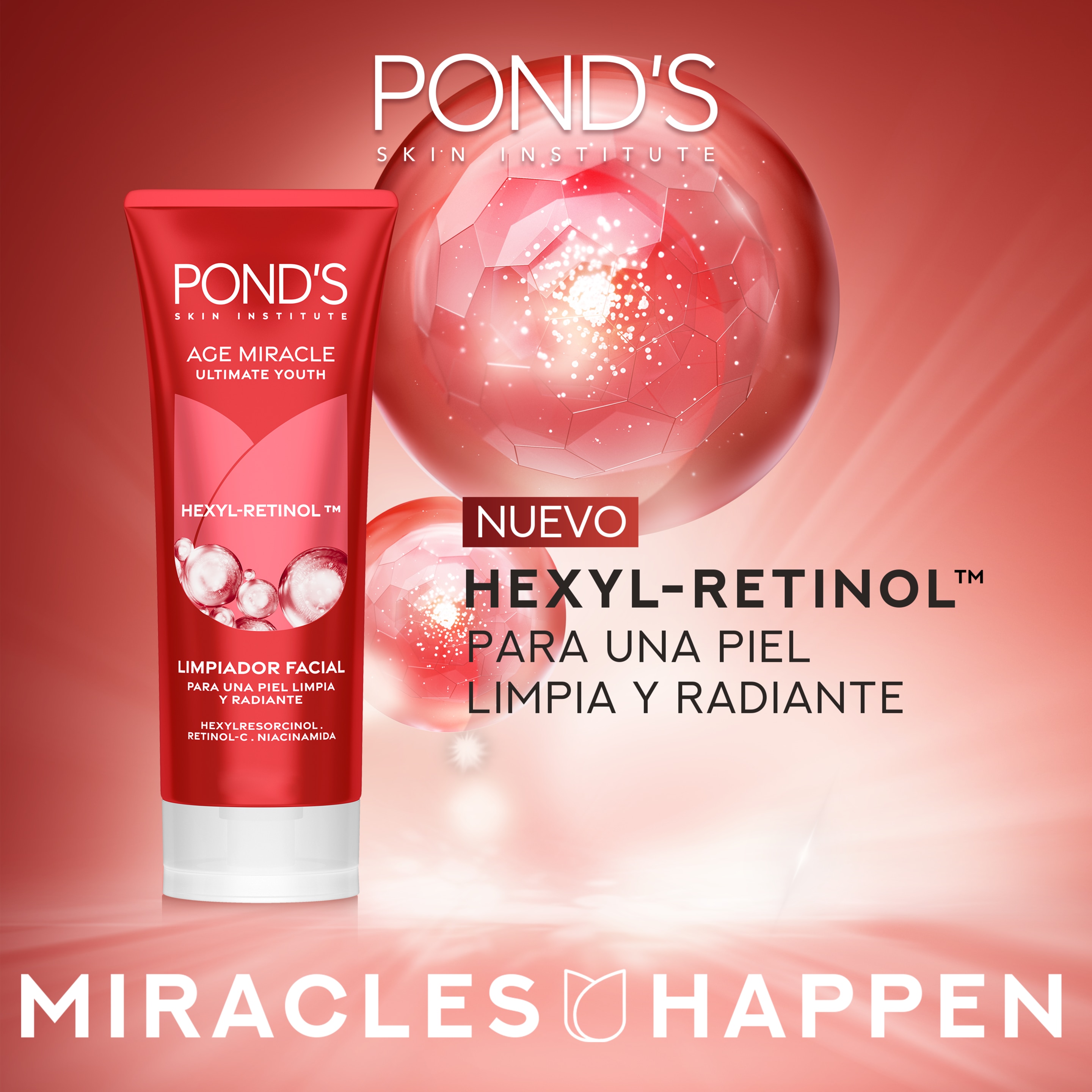 Espuma Facial de Limpieza Ponds Age Miracle 100G | Sitio oficial